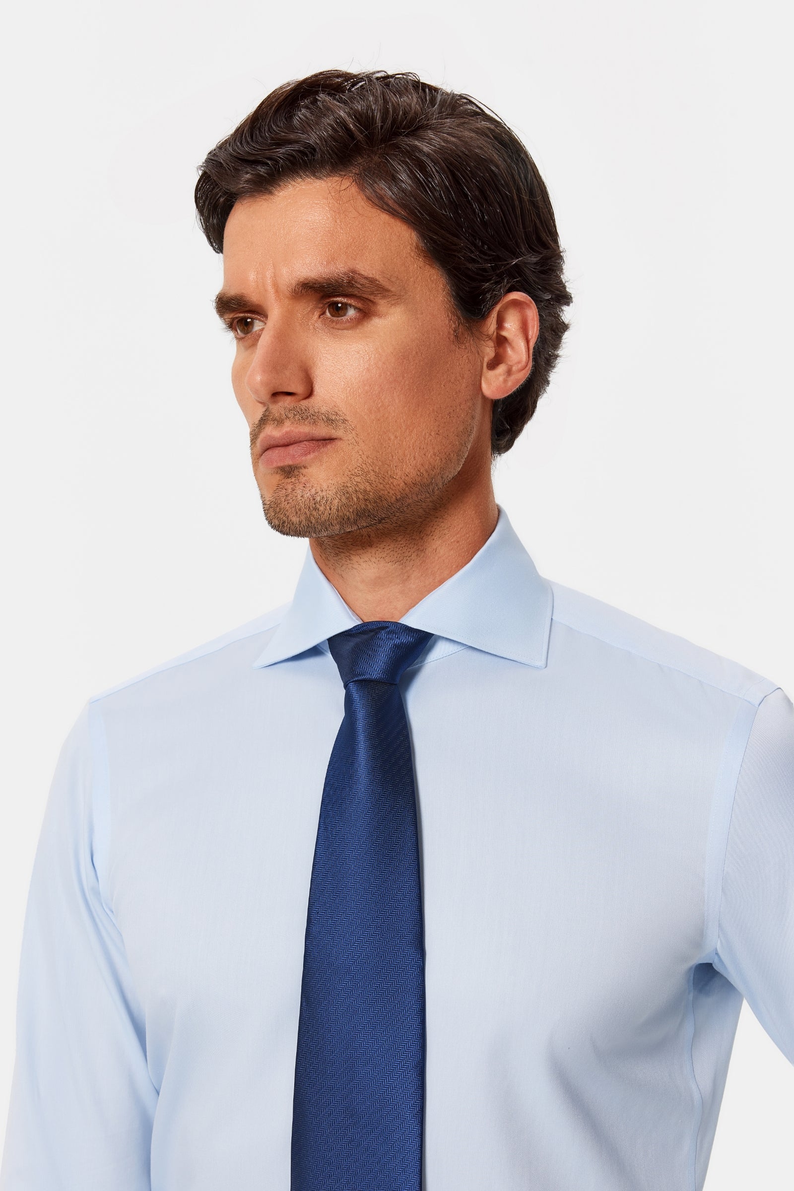 Giambi Light Blue Twill Non-Iron Shirt - Image 3
