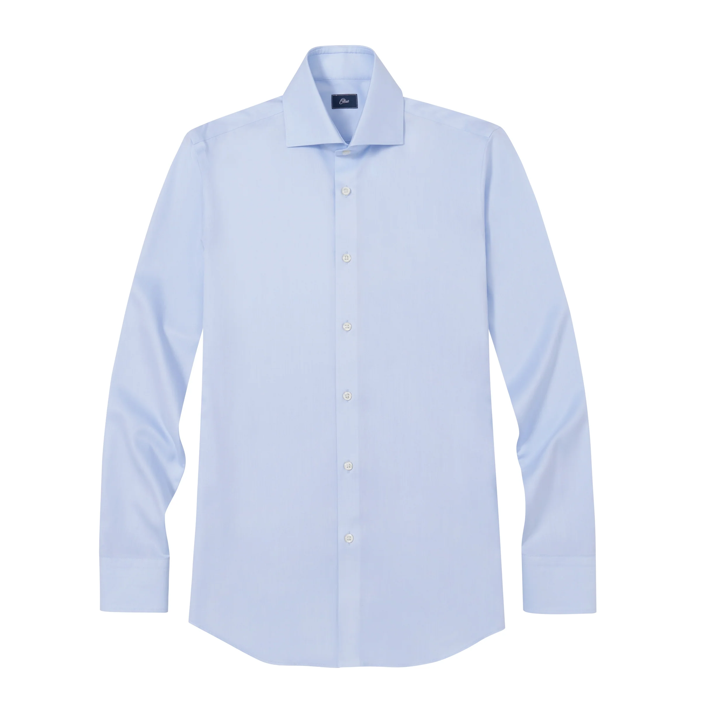 Giambi Light Blue Twill Non-Iron Shirt - Image 5