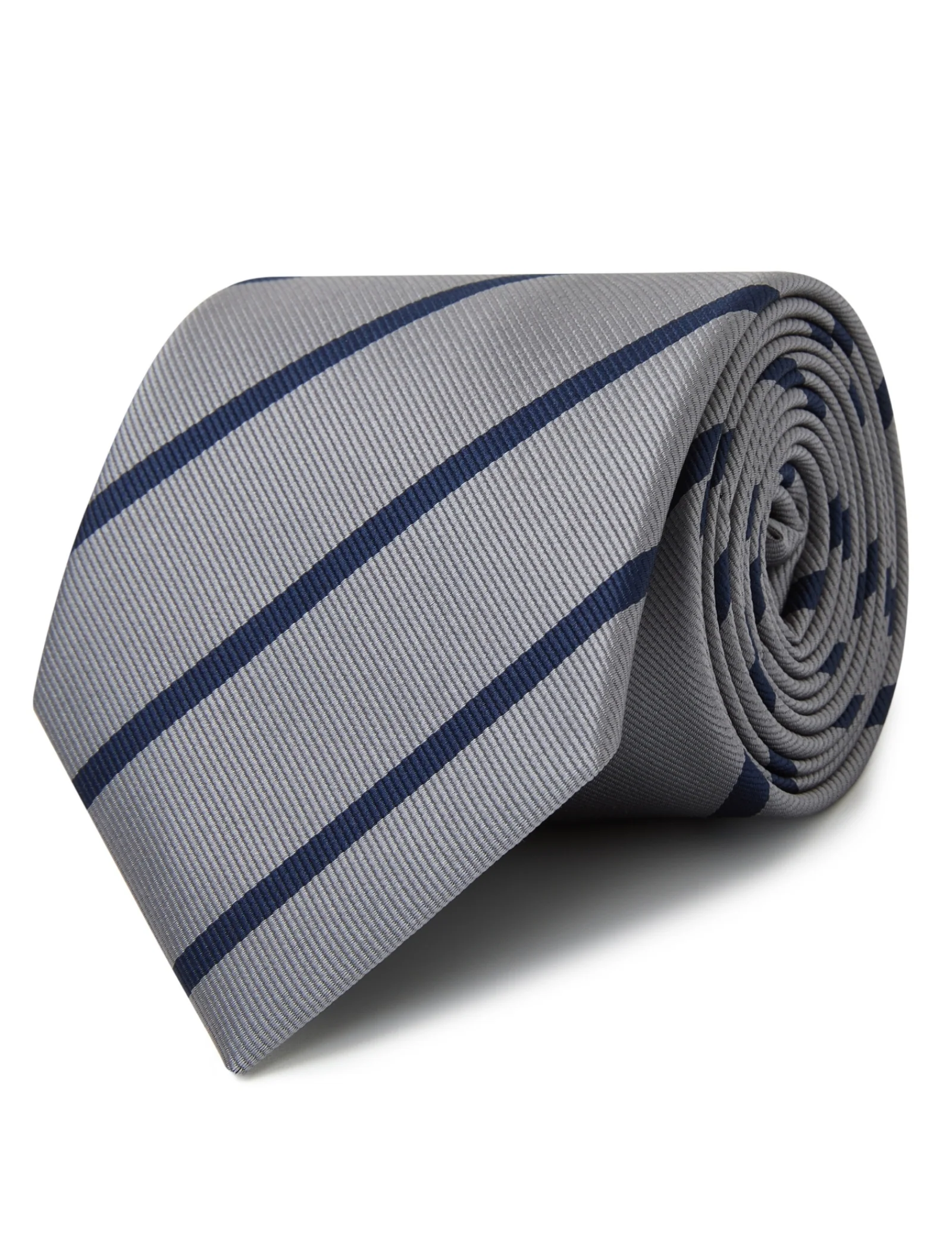 Gibraltar Graphite Blue Stripe Tie - Image 2