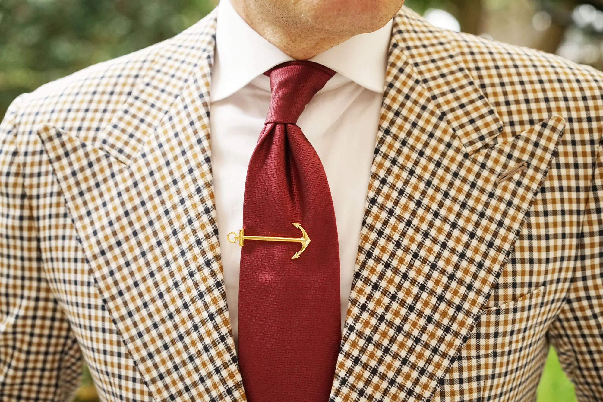 Gold Anchor Tie Bar - Image 10