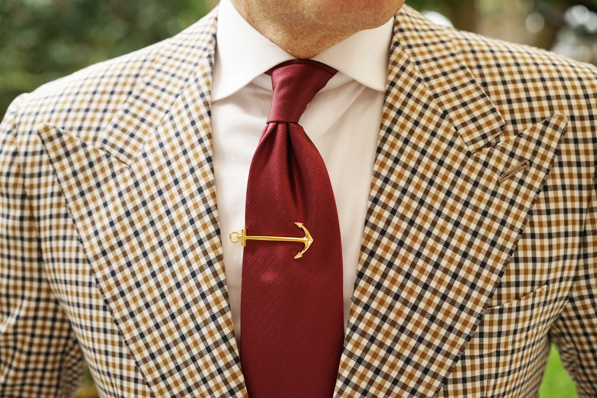 Gold Anchor Tie Bar - Image 9