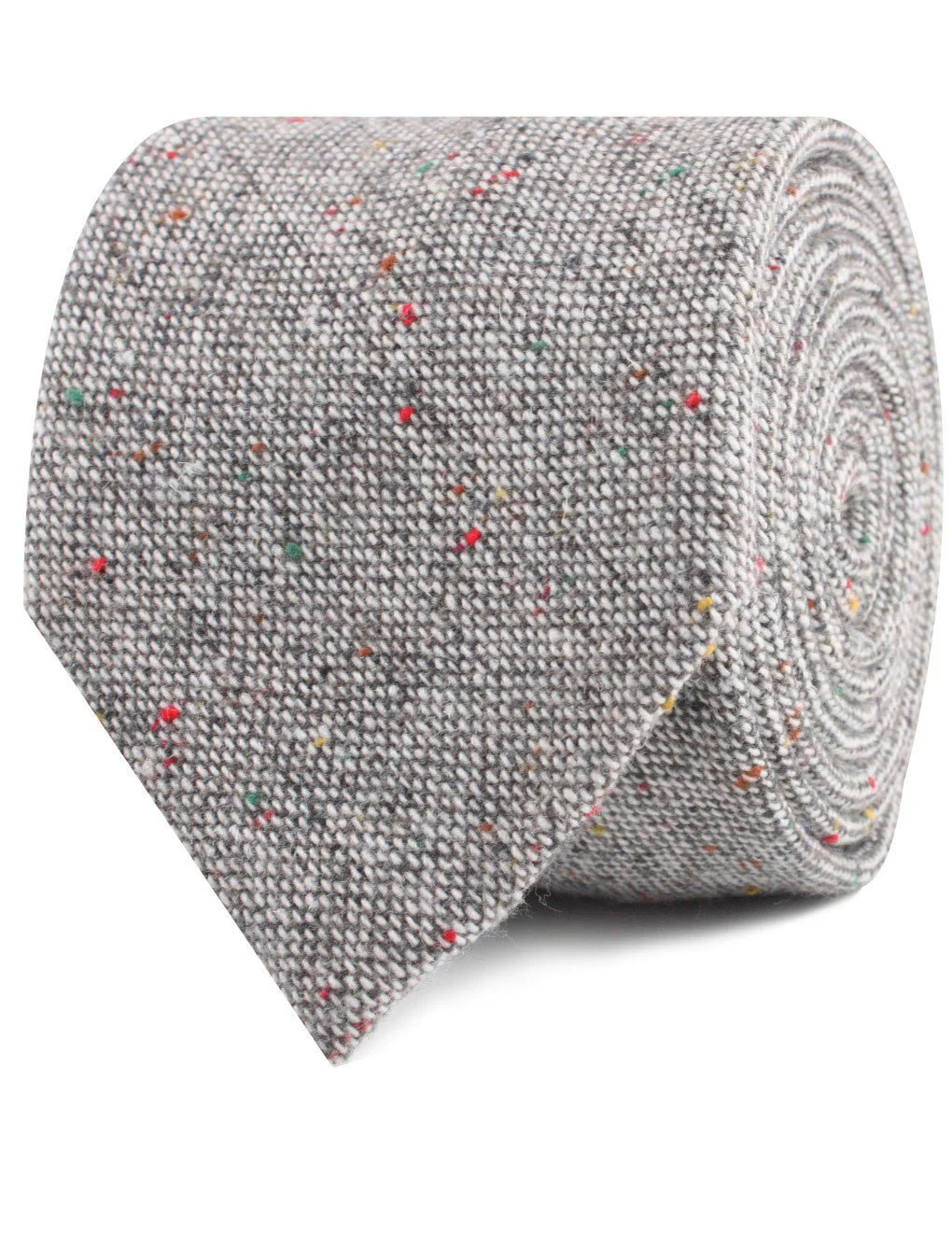 Gray Sharkskin Tie - Image 2