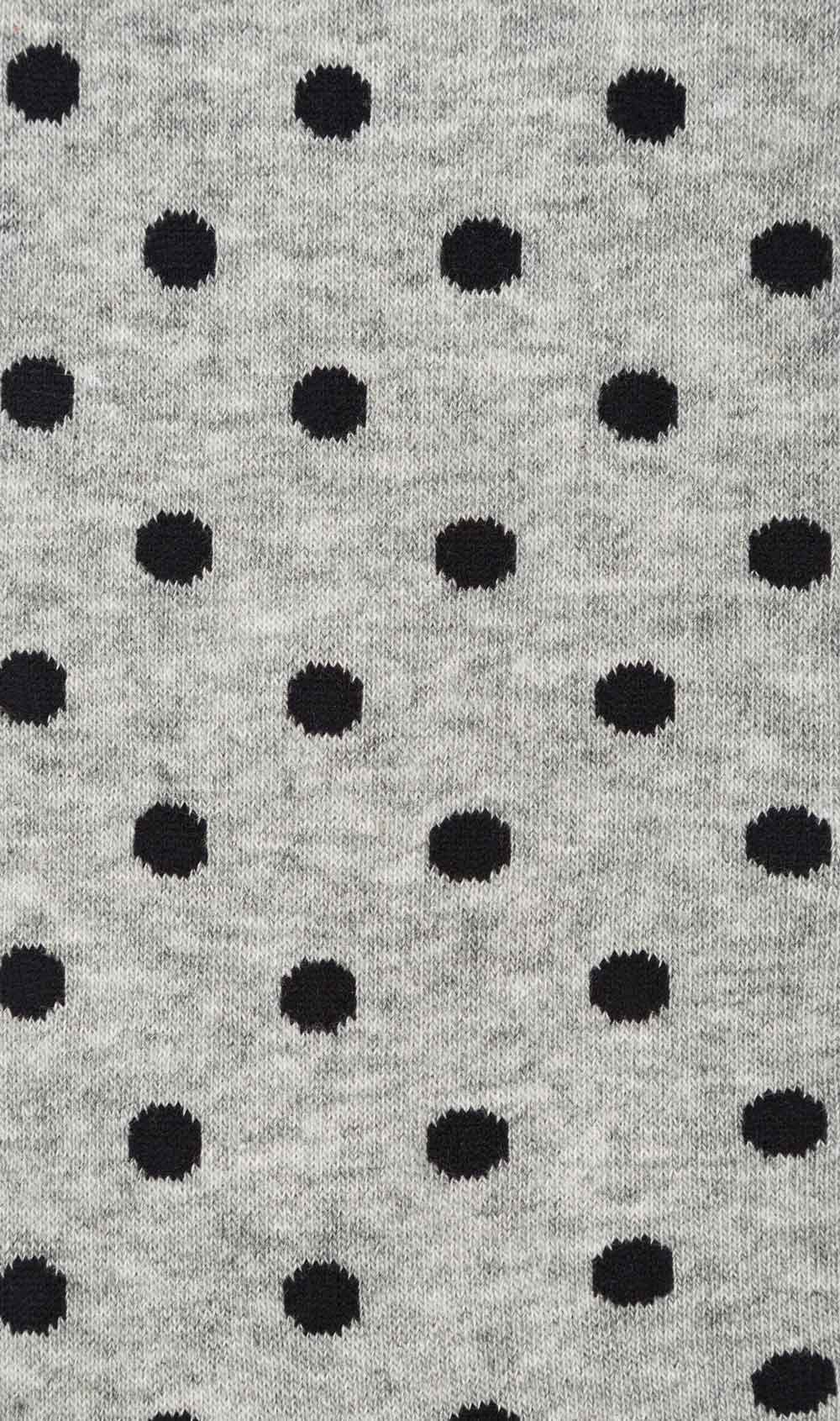 Grey Black Polka Dot Socks - Image 2