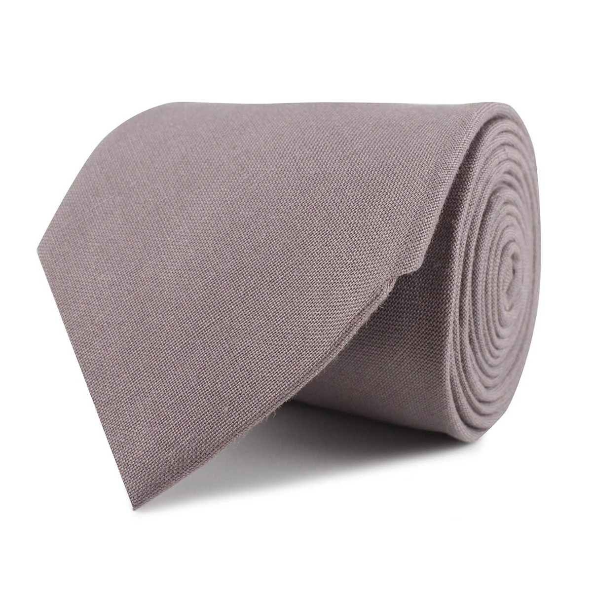 Grey Slub Linen Necktie - Image 2