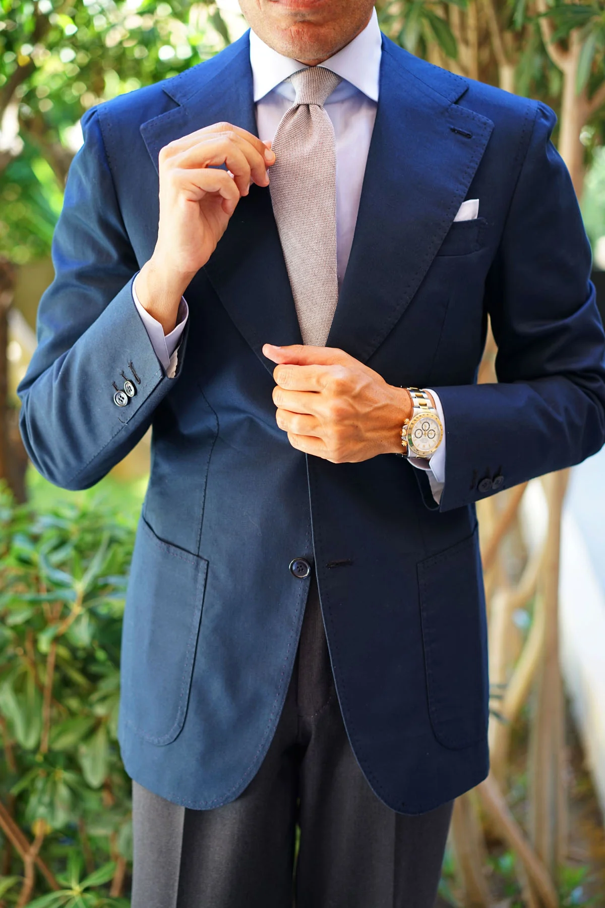 Greyjoy Sharkin Linen Tie - Image 5