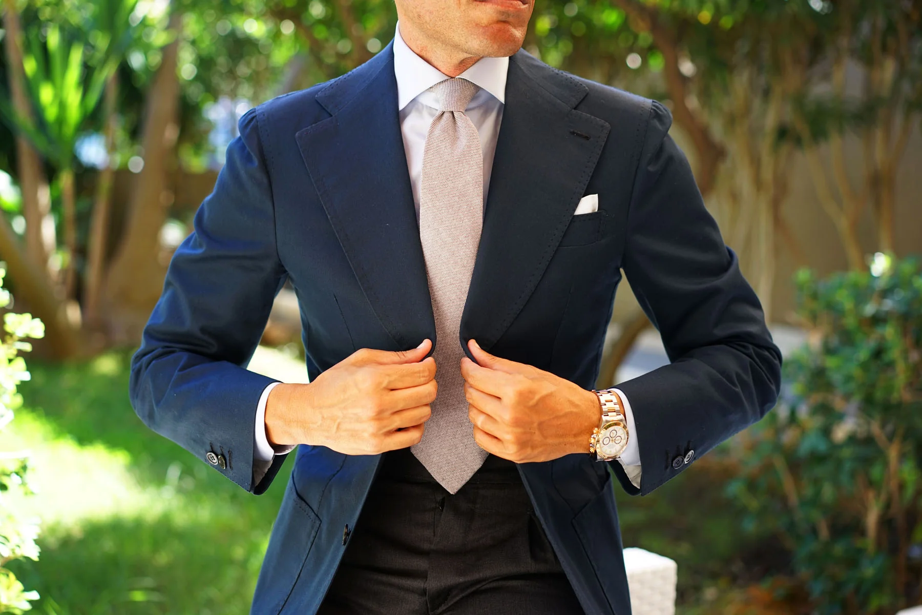 Greyjoy Sharkin Linen Tie - Image 6