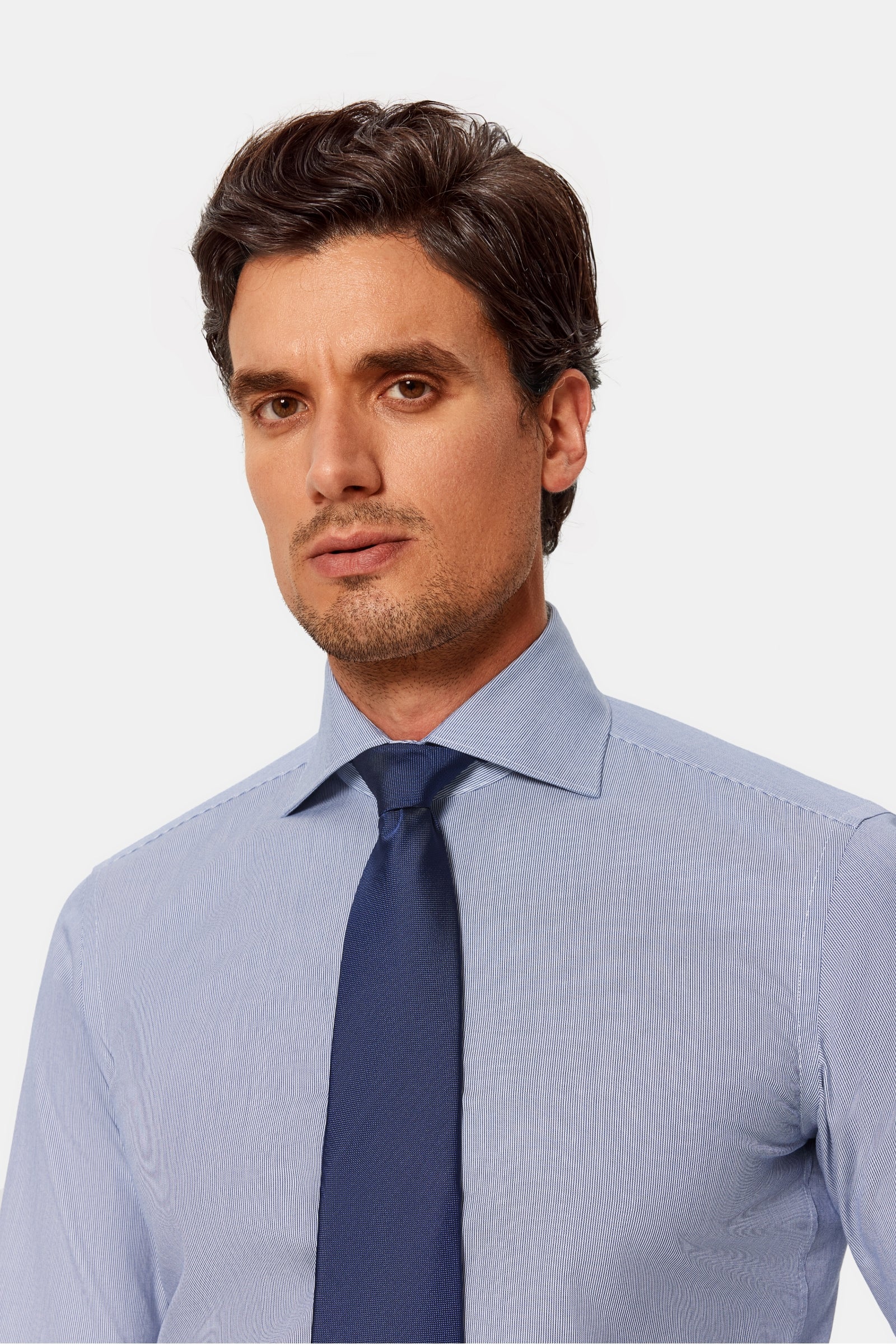 Hanna Blue Twill Non-Iron Shirt - Image 3