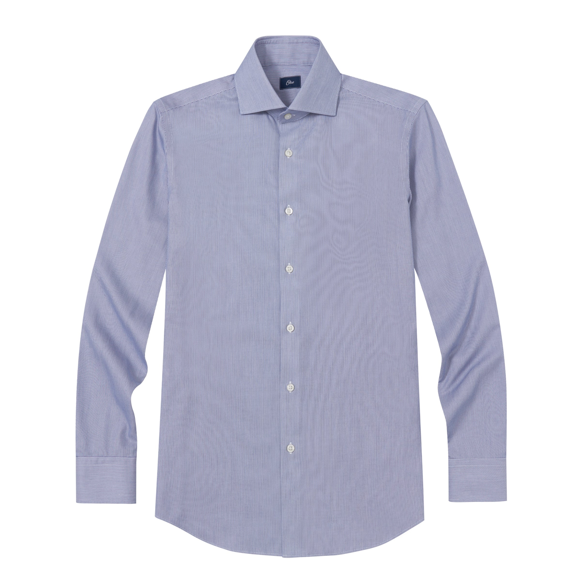Hanna Blue Twill Non-Iron Shirt - Image 5