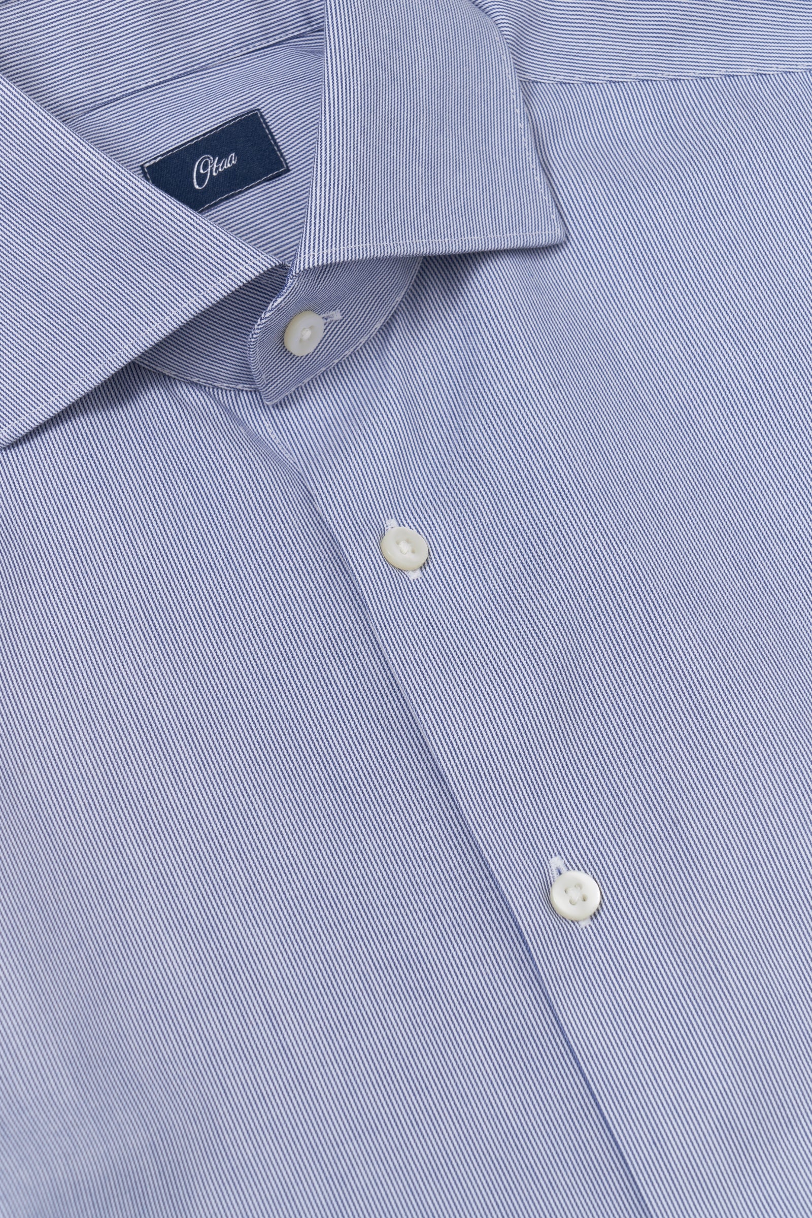 Hanna Blue Twill Non-Iron Shirt - Image 6