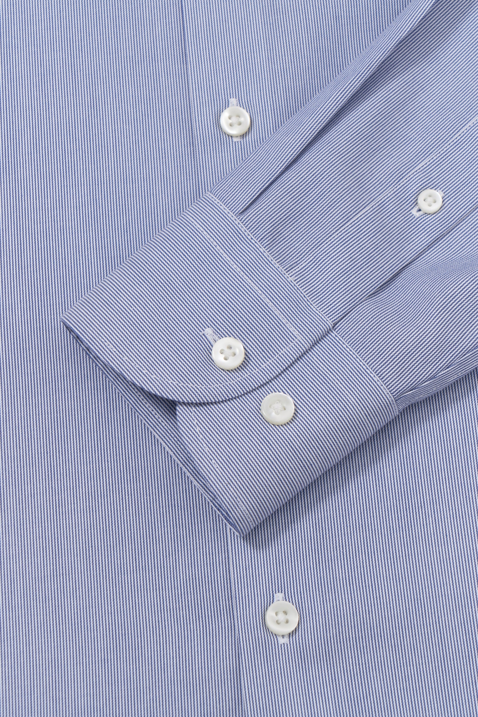 Hanna Blue Twill Non-Iron Shirt - Image 8