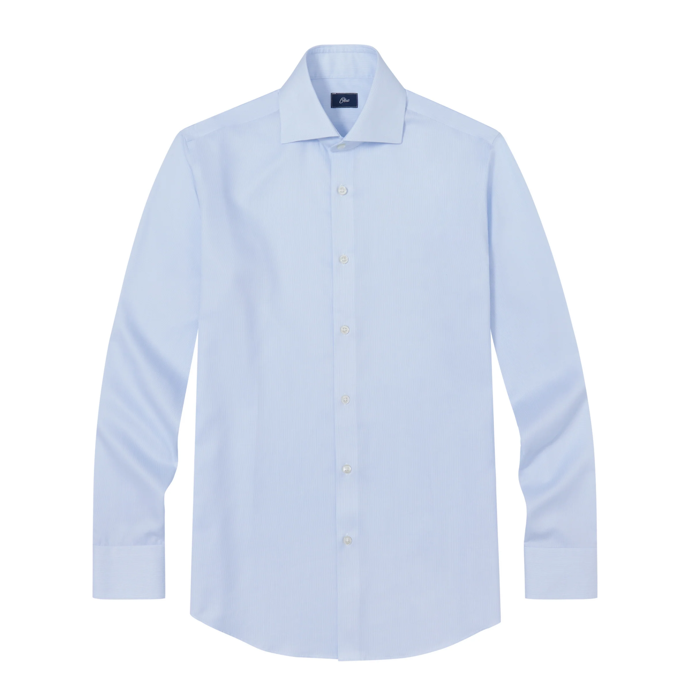Henry Light Blue Twill Non-Iron Shirt - Image 7