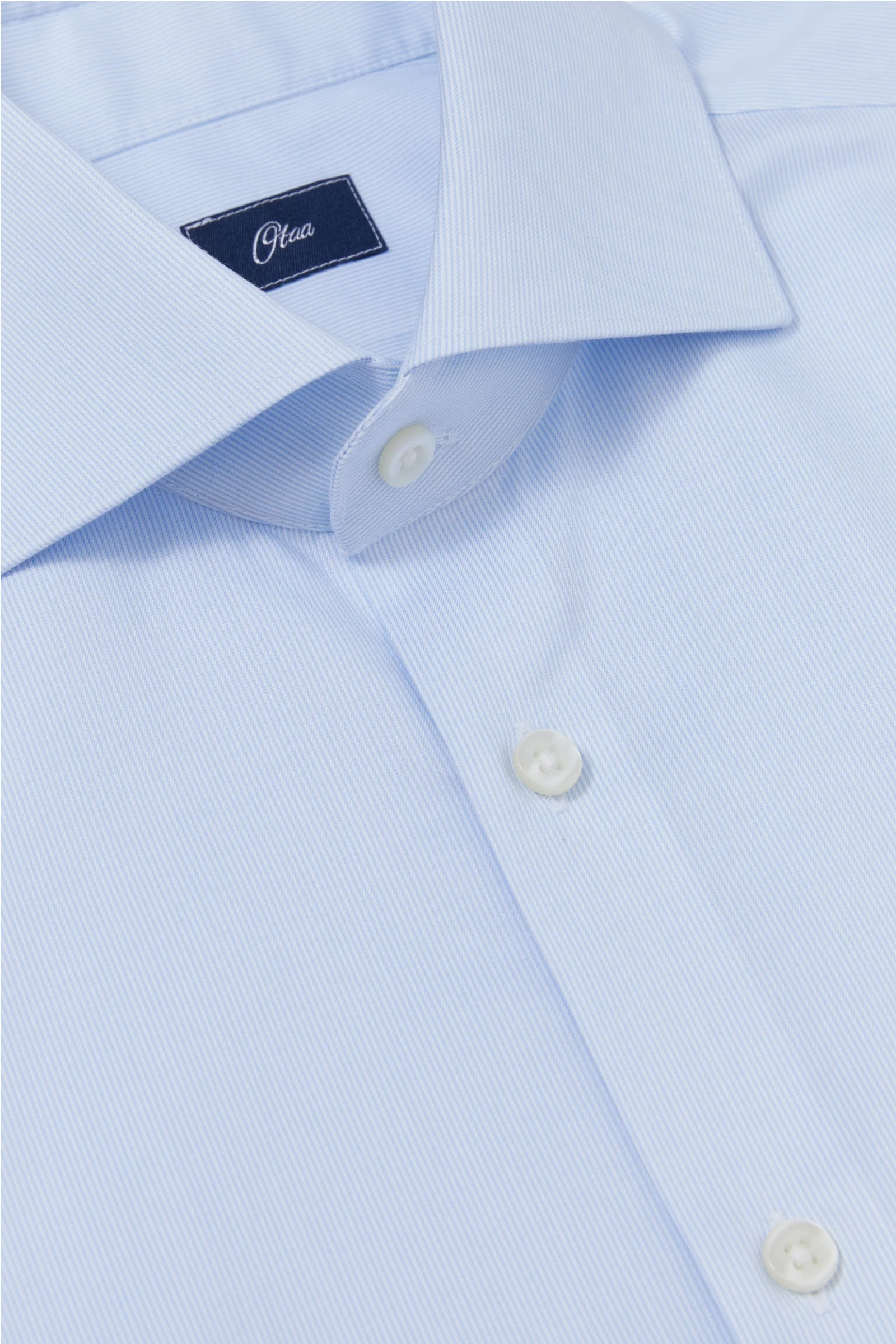 Henry Light Blue Twill Non-Iron Shirt - Image 8