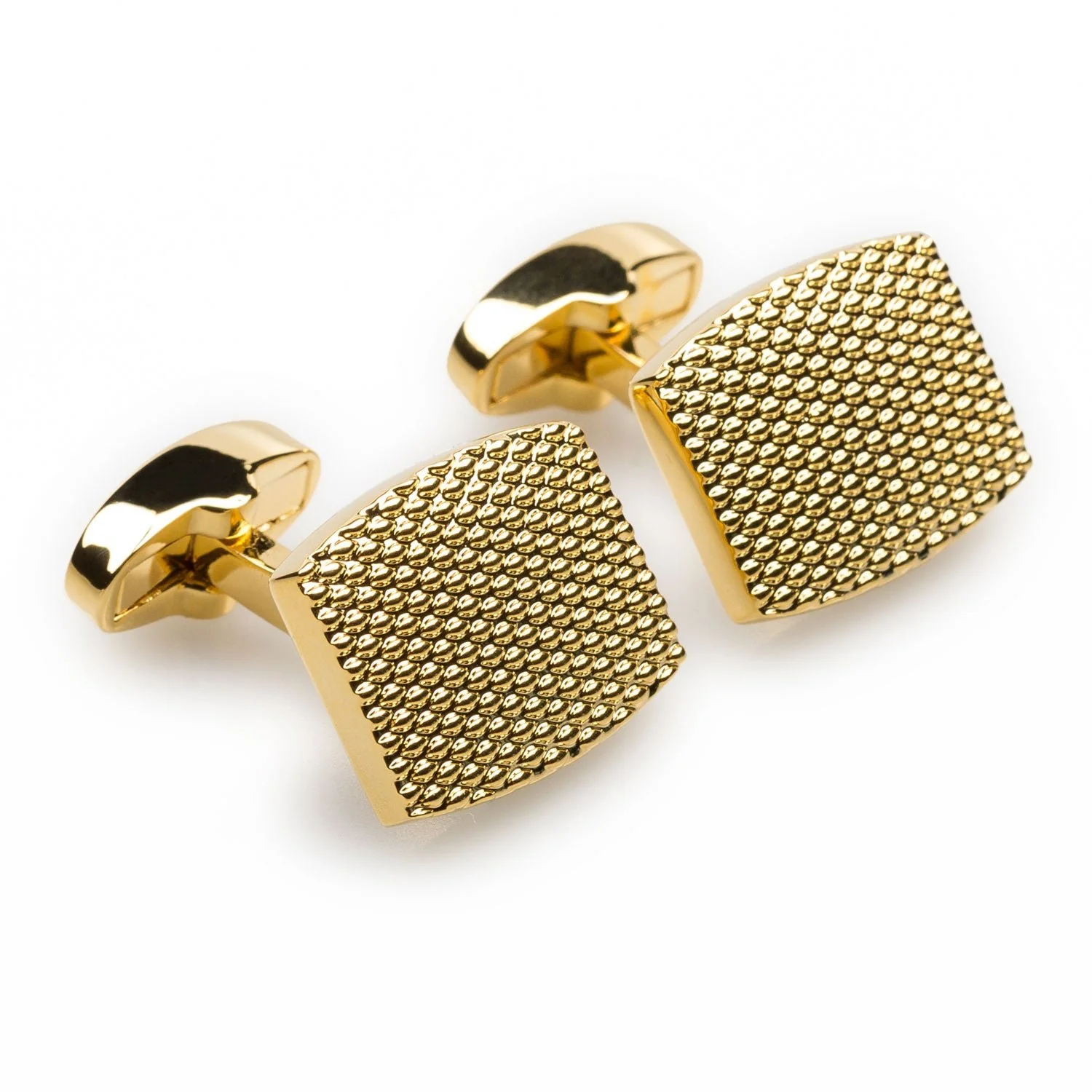 Honeycomb Gold Cufflinks - Image 2