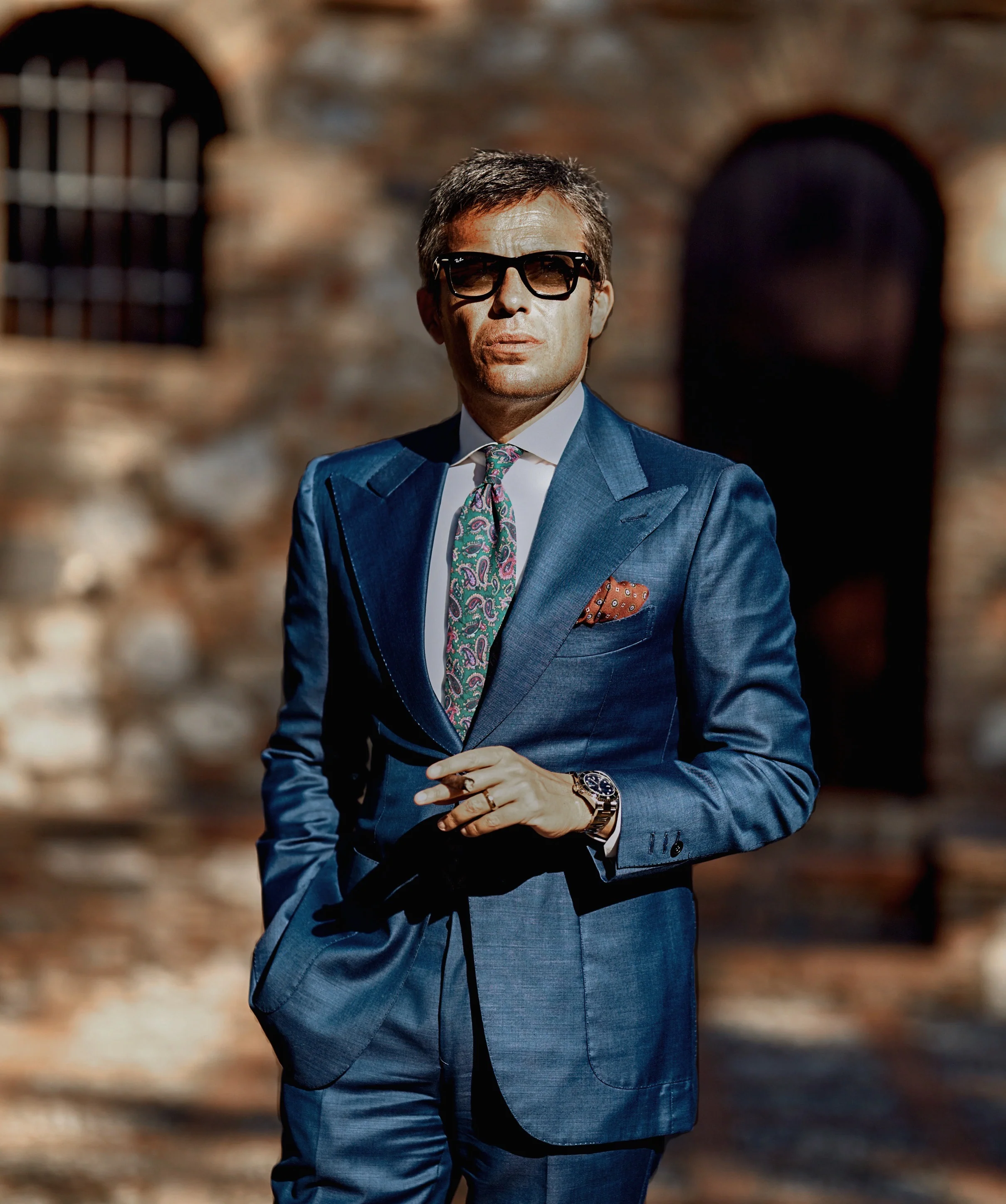 Hunter Green Isfahan Paisley Necktie - Image 22