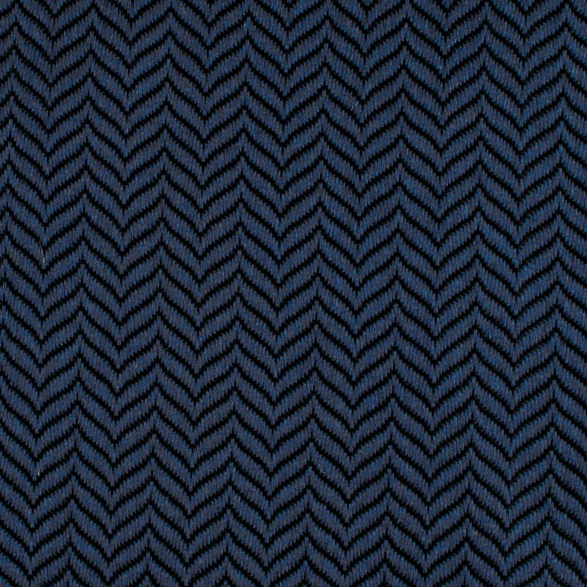 Indigo Blue Herringbone Pocket Square - Image 2
