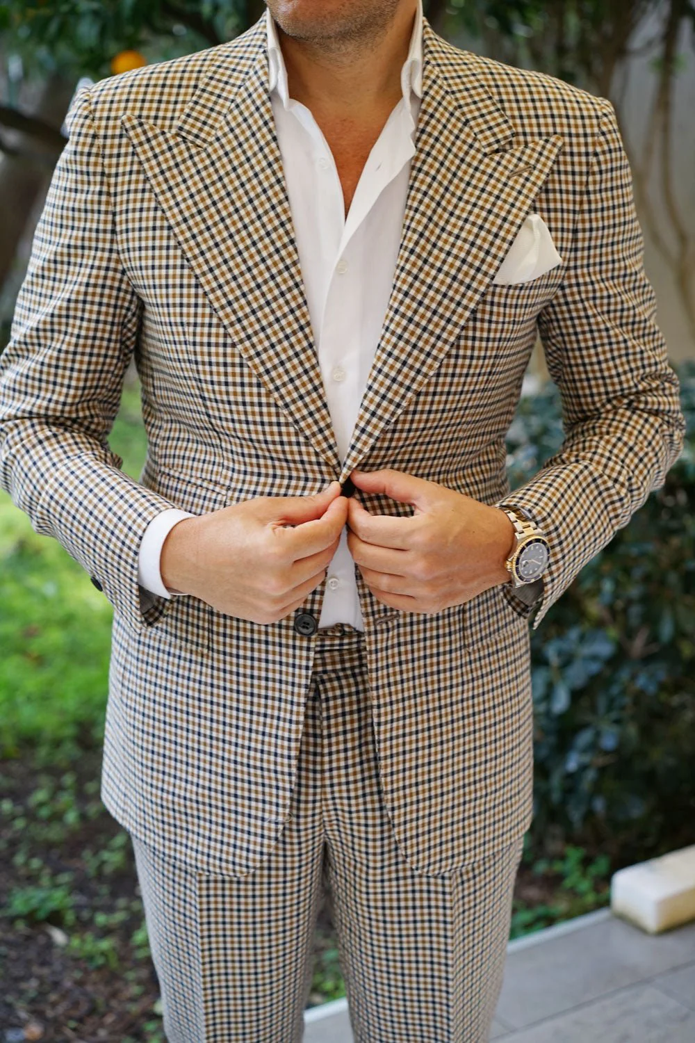 Ivory Crisp Twill Pocket Square - Image 8
