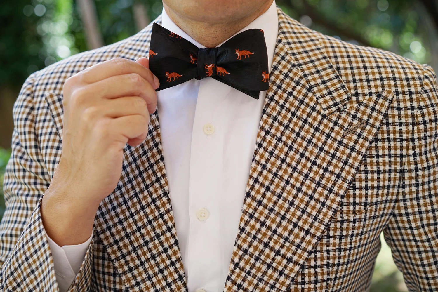 Japanese Ezo Red Fox Self Bow Tie - Image 7