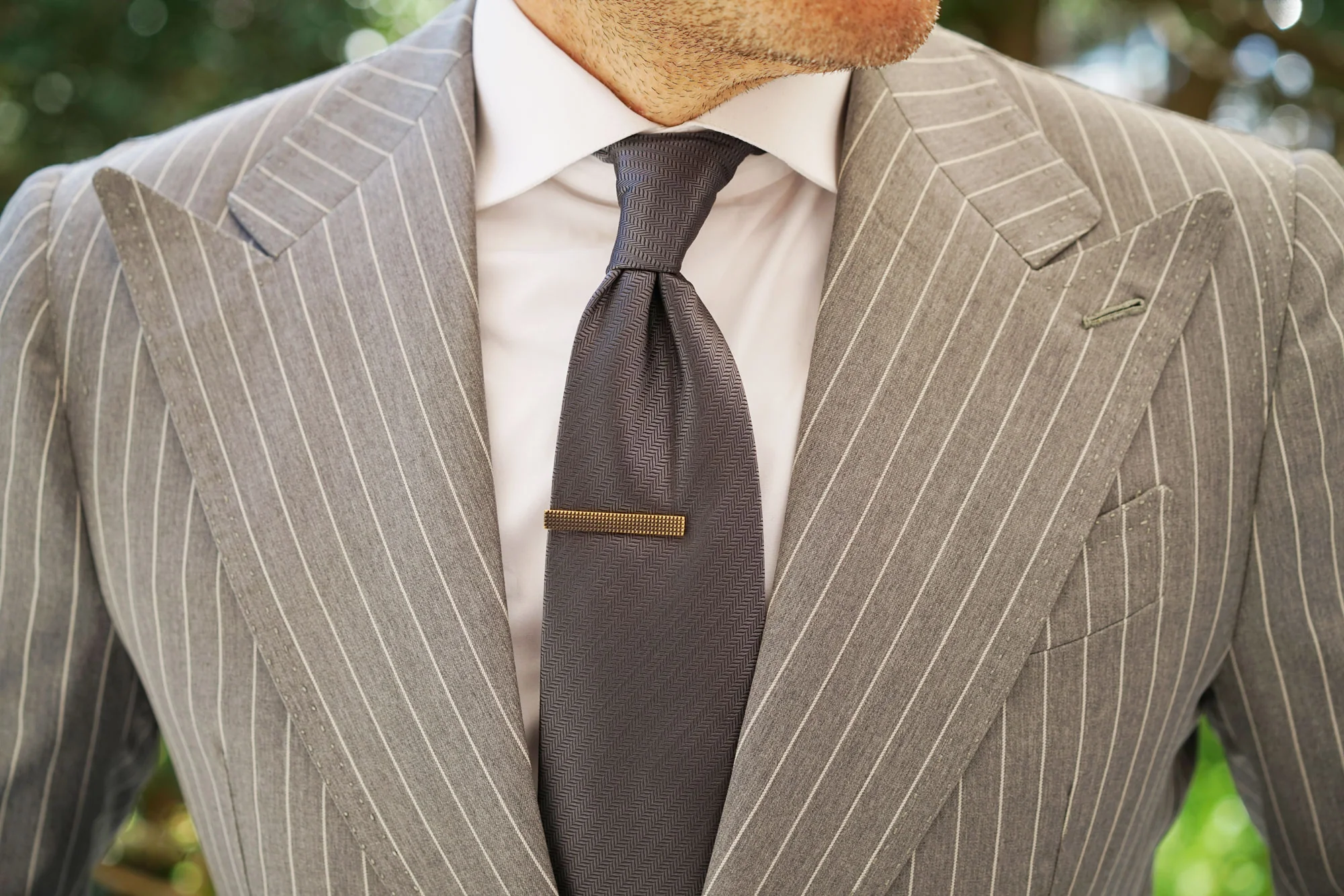 Jay Gatsby Antique Brass Tie Bar - Image 6