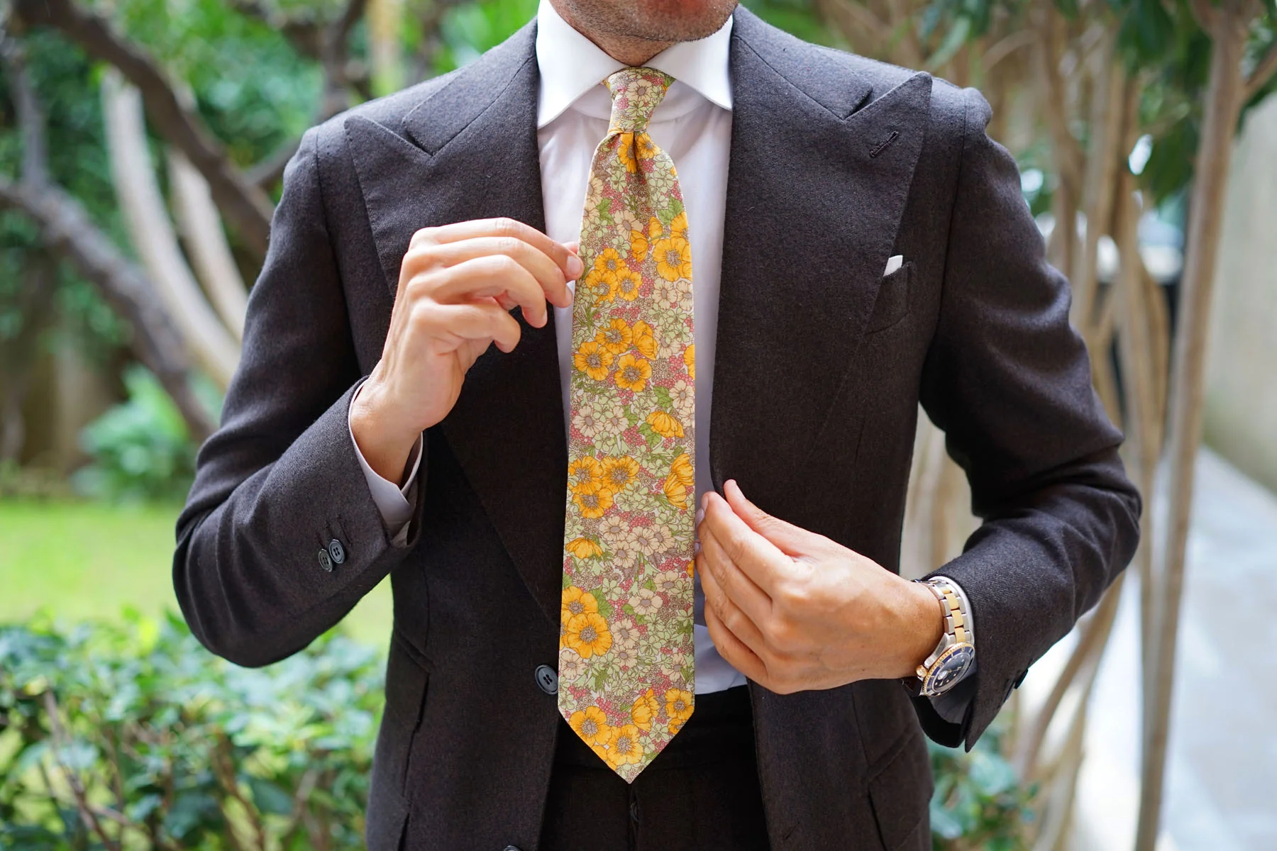 Jeju Island Floral Necktie - Image 10