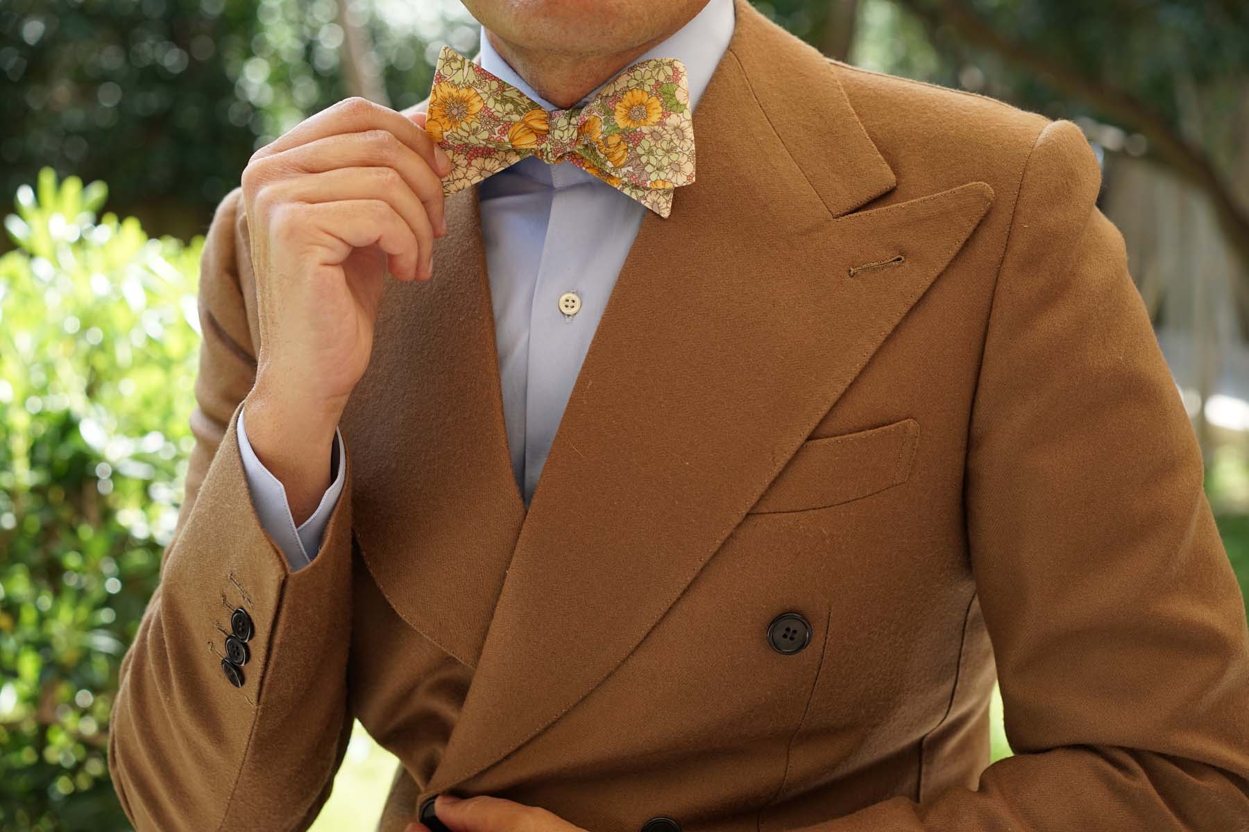 Jeju Island Floral Self Bow Tie - Image 6