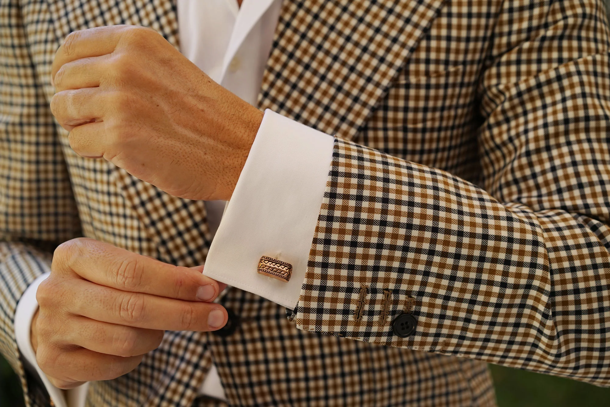 Jenson Button Rose Gold Cufflinks - Image 6