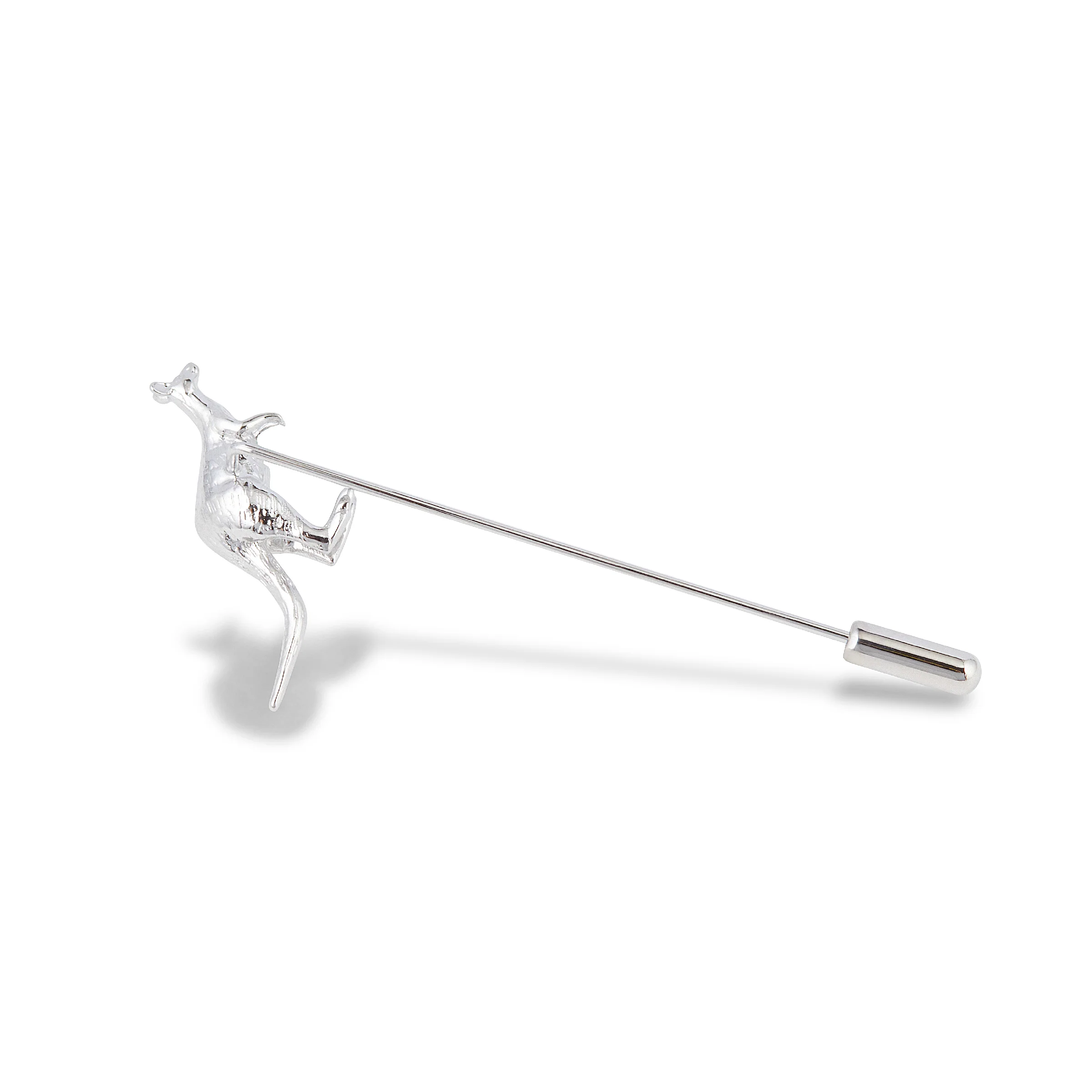 Kangaroo Silver Lapel Pin - Image 2
