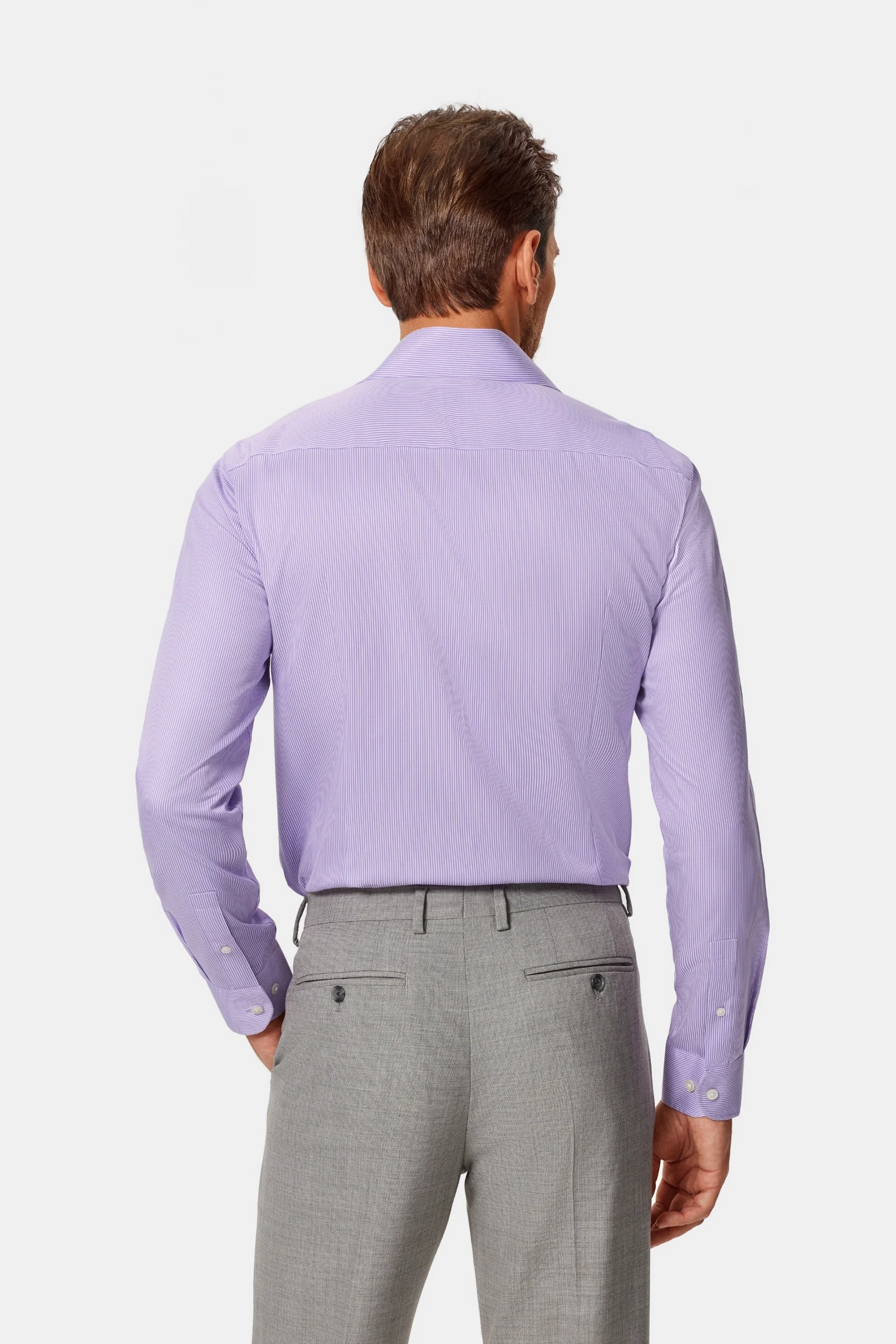 Kimball Purple Twill Non-Iron Shirt - Image 10