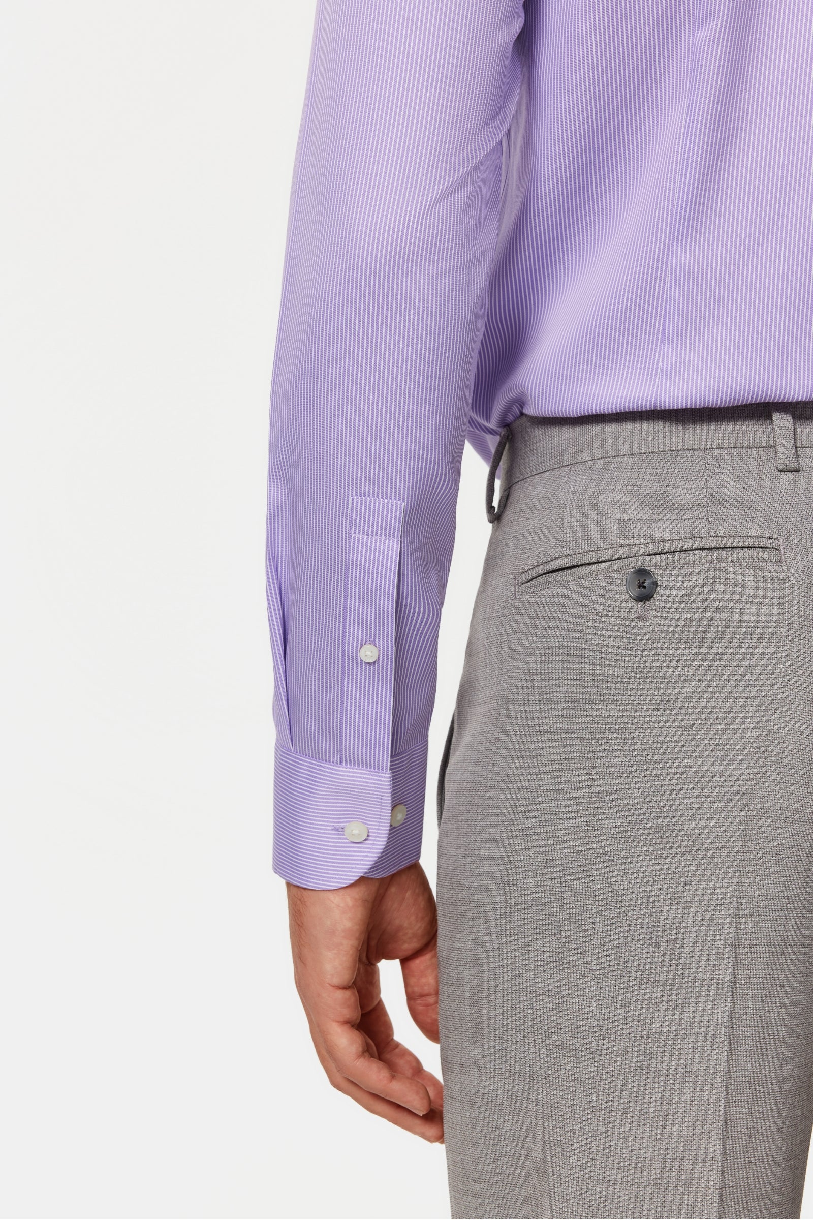 Kimball Purple Twill Non-Iron Shirt - Image 11