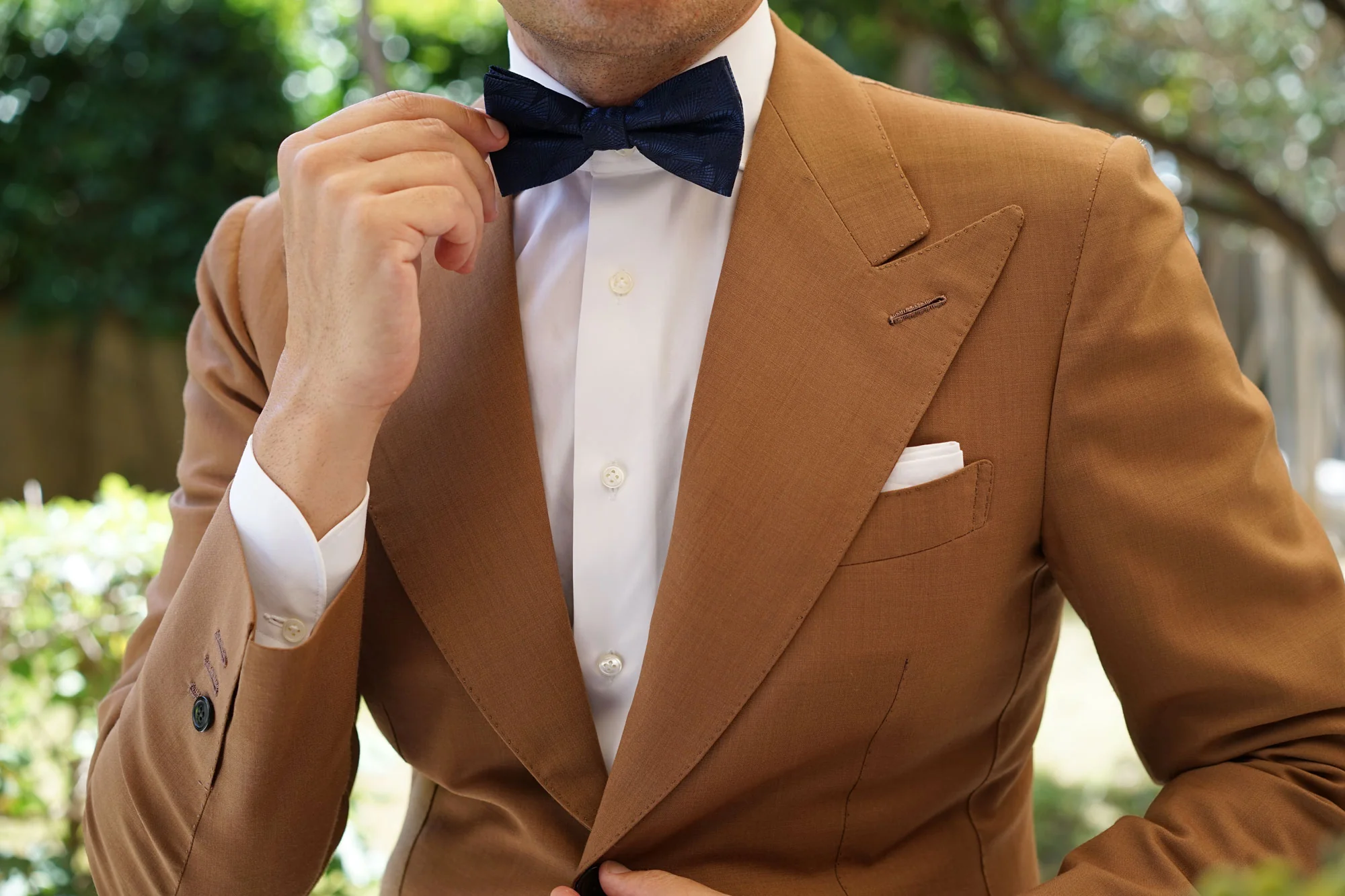 Kiso Valley Navy Blue Bow Tie - Image 6