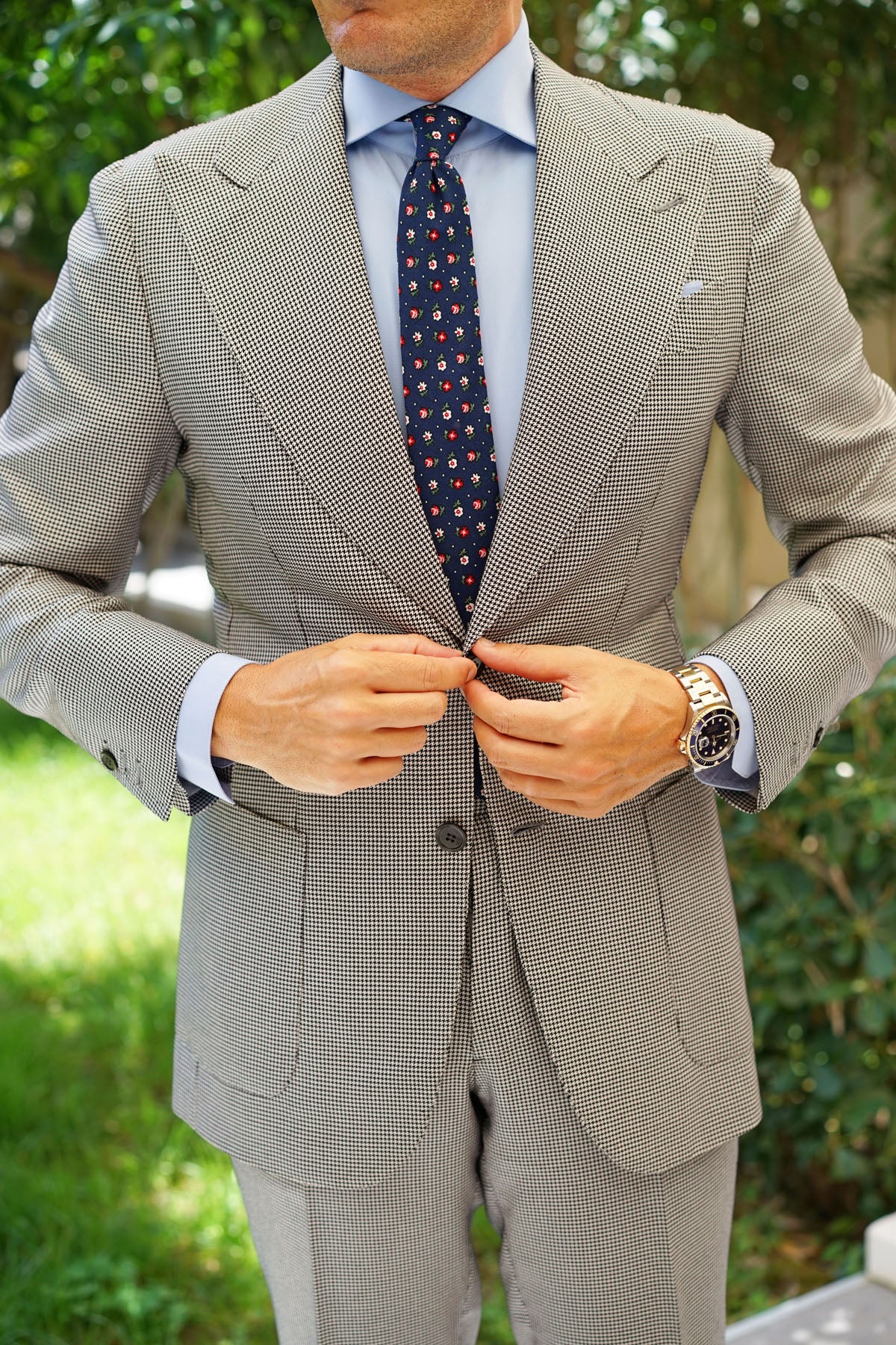 La Vie En Rose Skinny Tie - Image 9