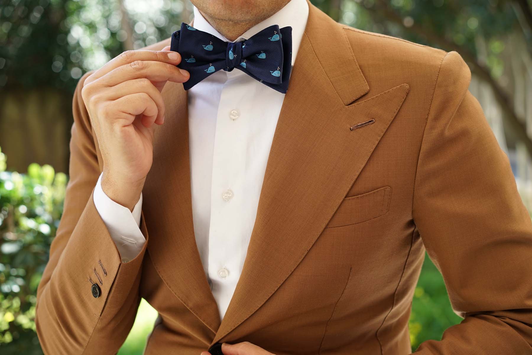 Laboon Blue Whale Self Bow Tie - Image 6