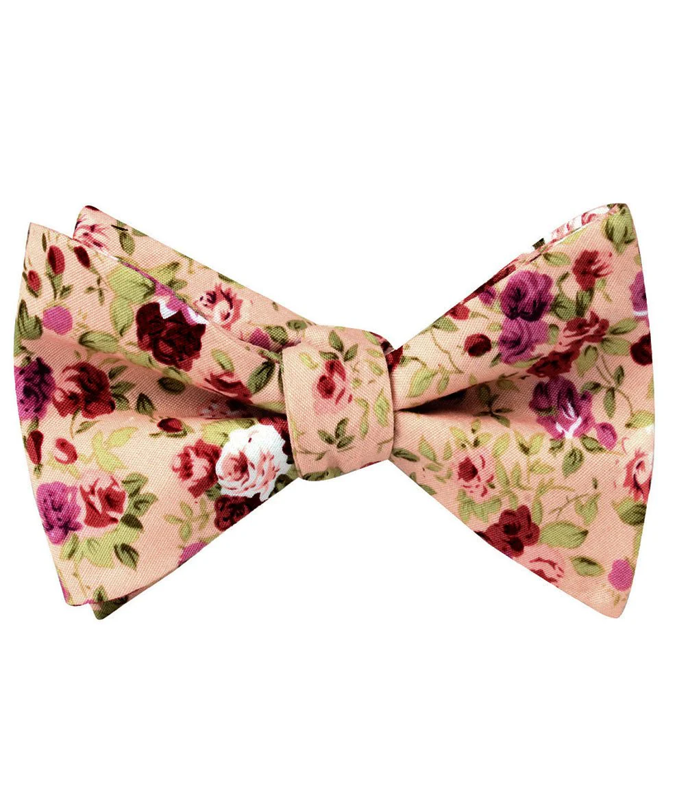 Les Élysées Floral Self Bow Tie - Image 2