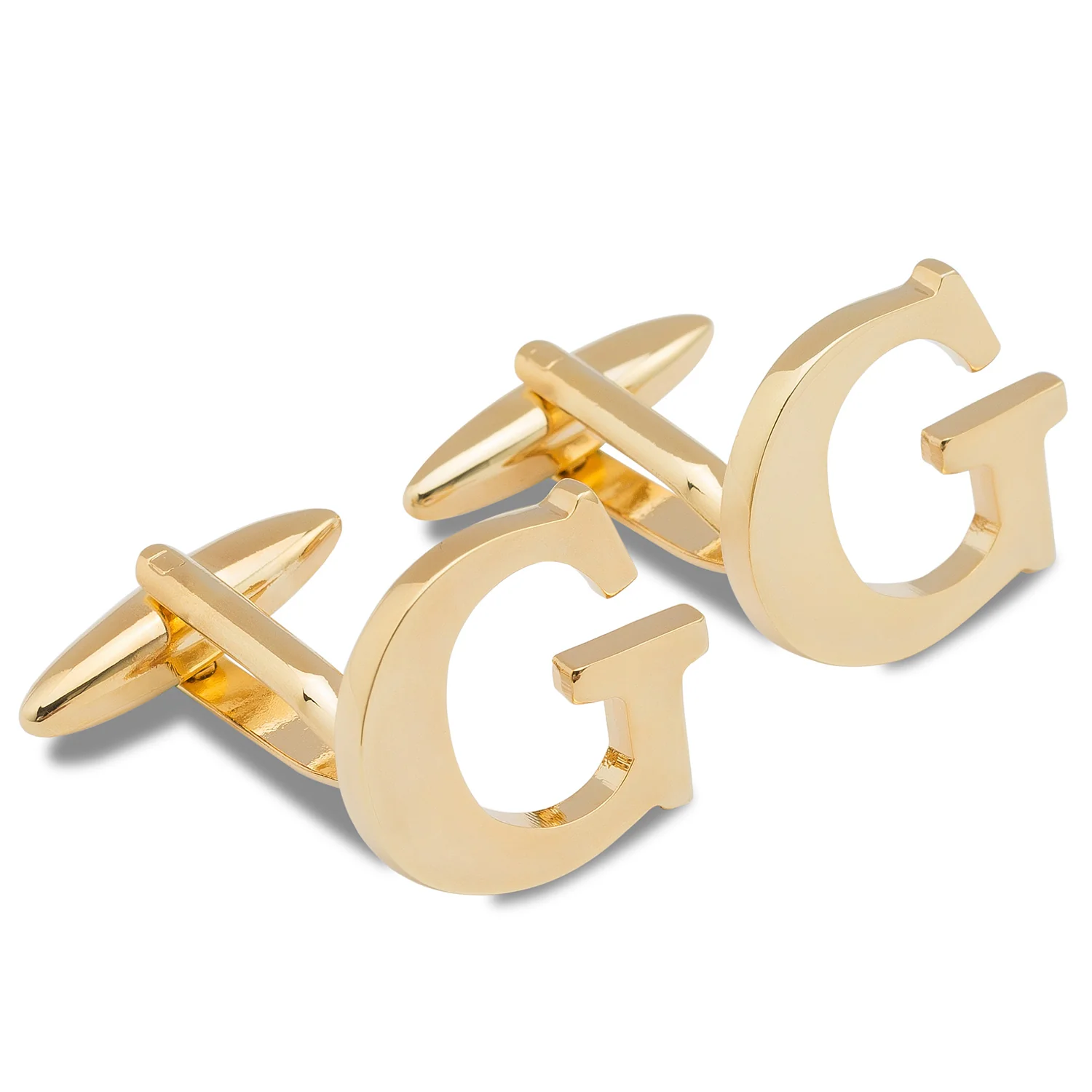 Letter G Gold Cufflinks - Image 2