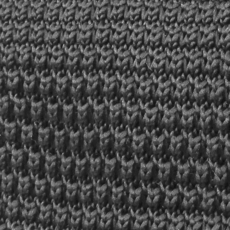 Light Grey Knitted Bow Tie - Image 2