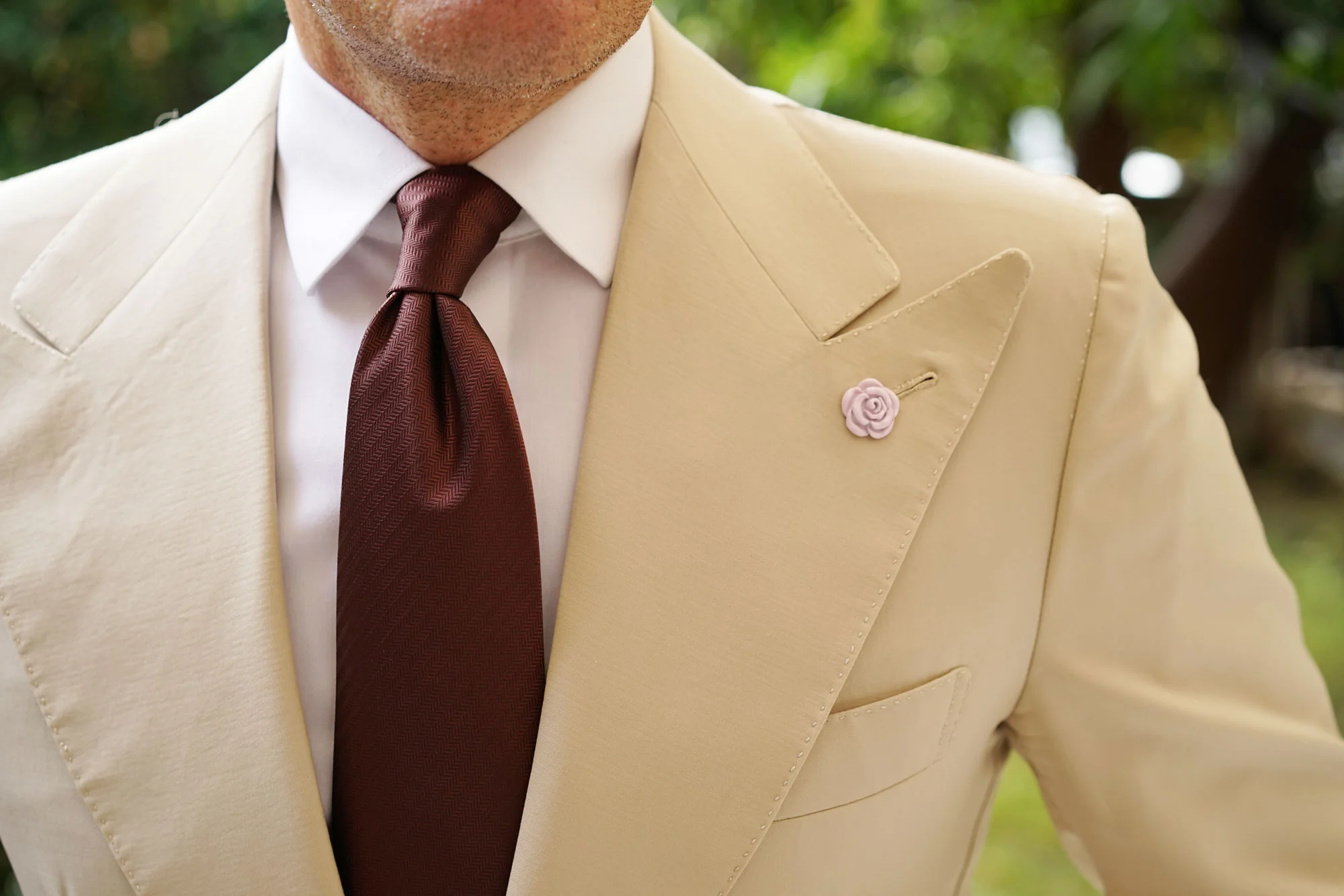 Lilac Purple Rose Metal Lapel Pin - Image 6