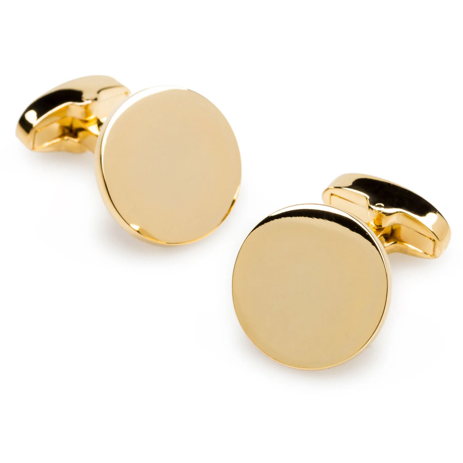 Liotta Gold Circle Cufflinks