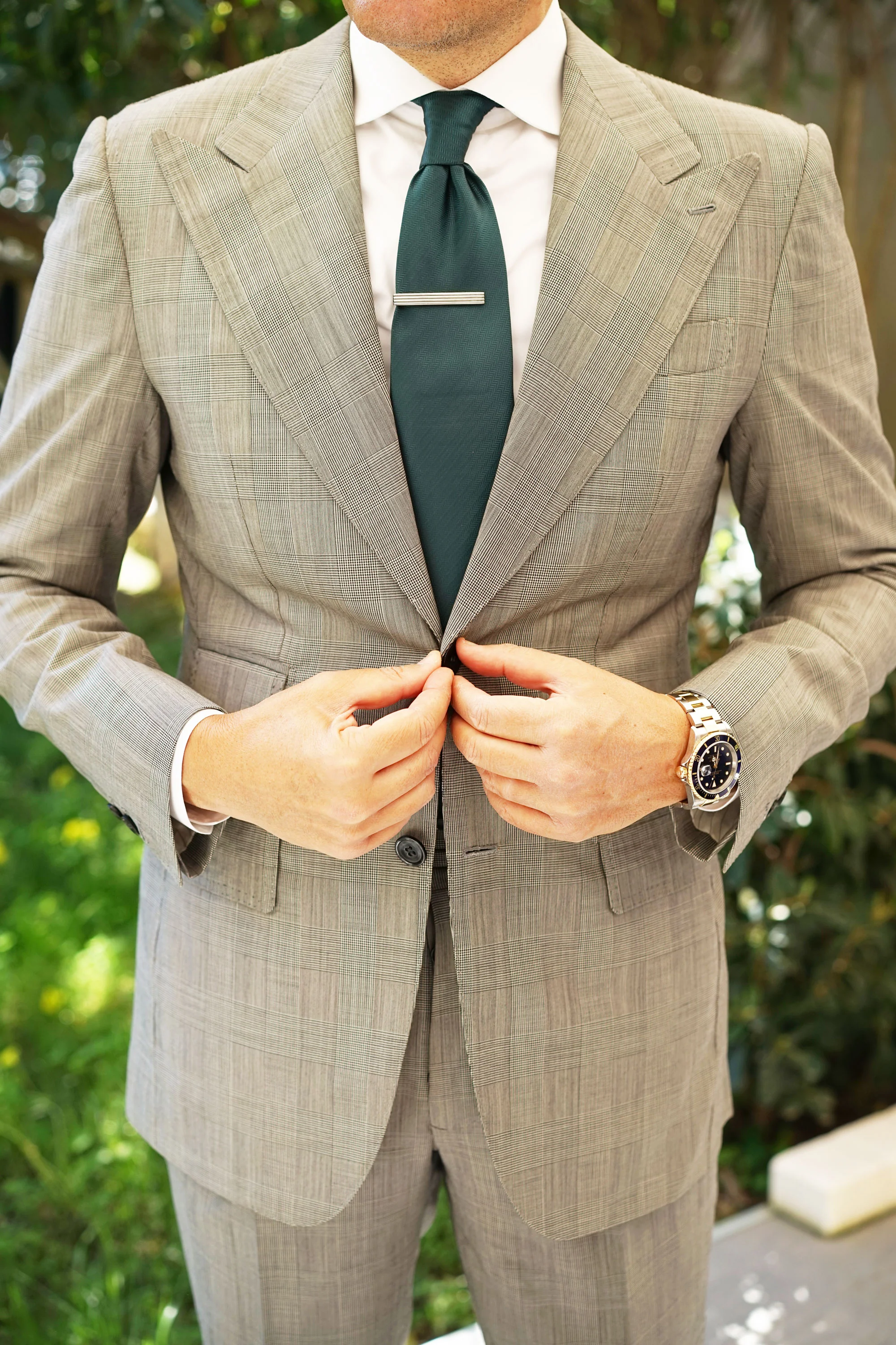Logan Silver and Black Tie Bar - Image 5