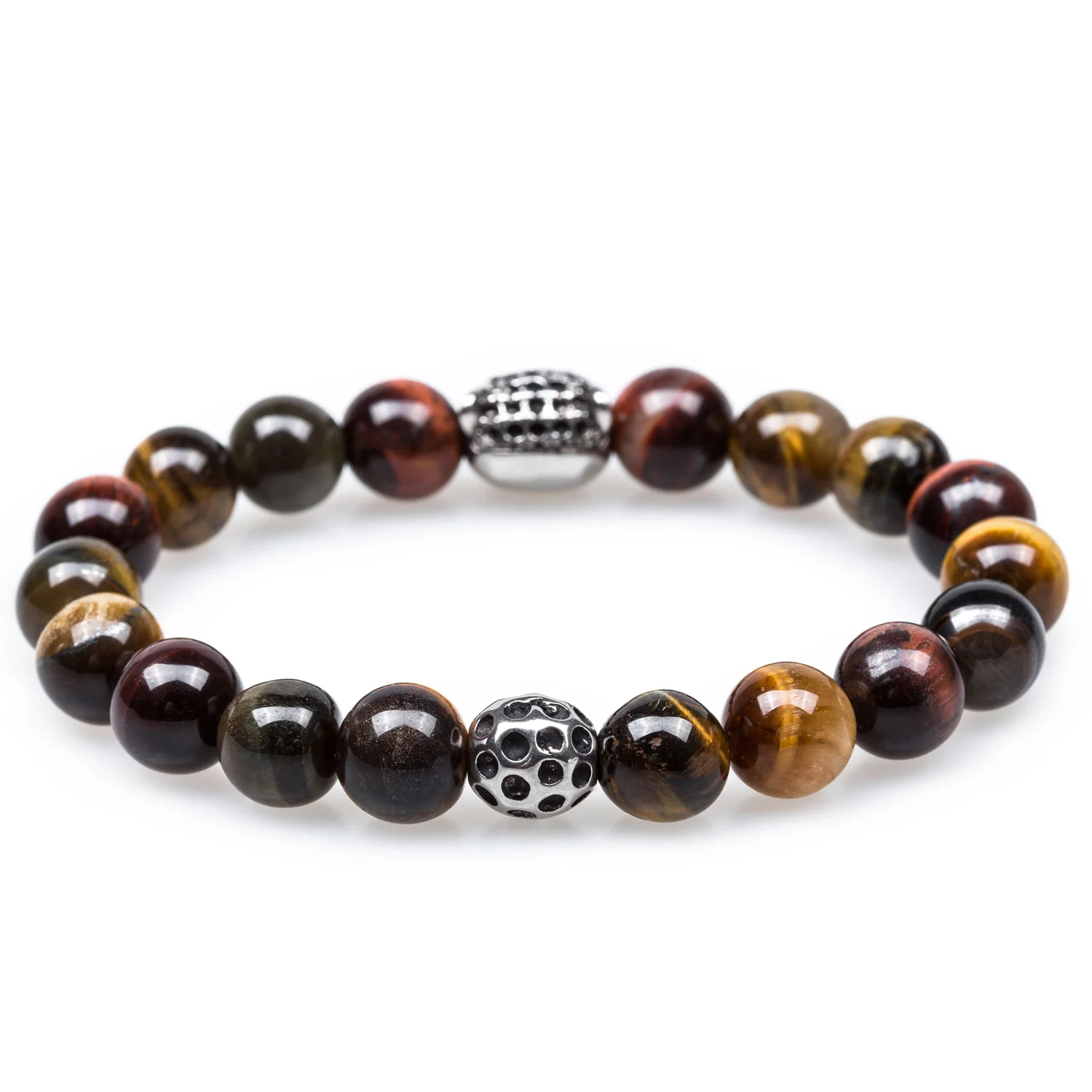 Lucius Black Panther Tiger's Eye Bracelet - Image 2