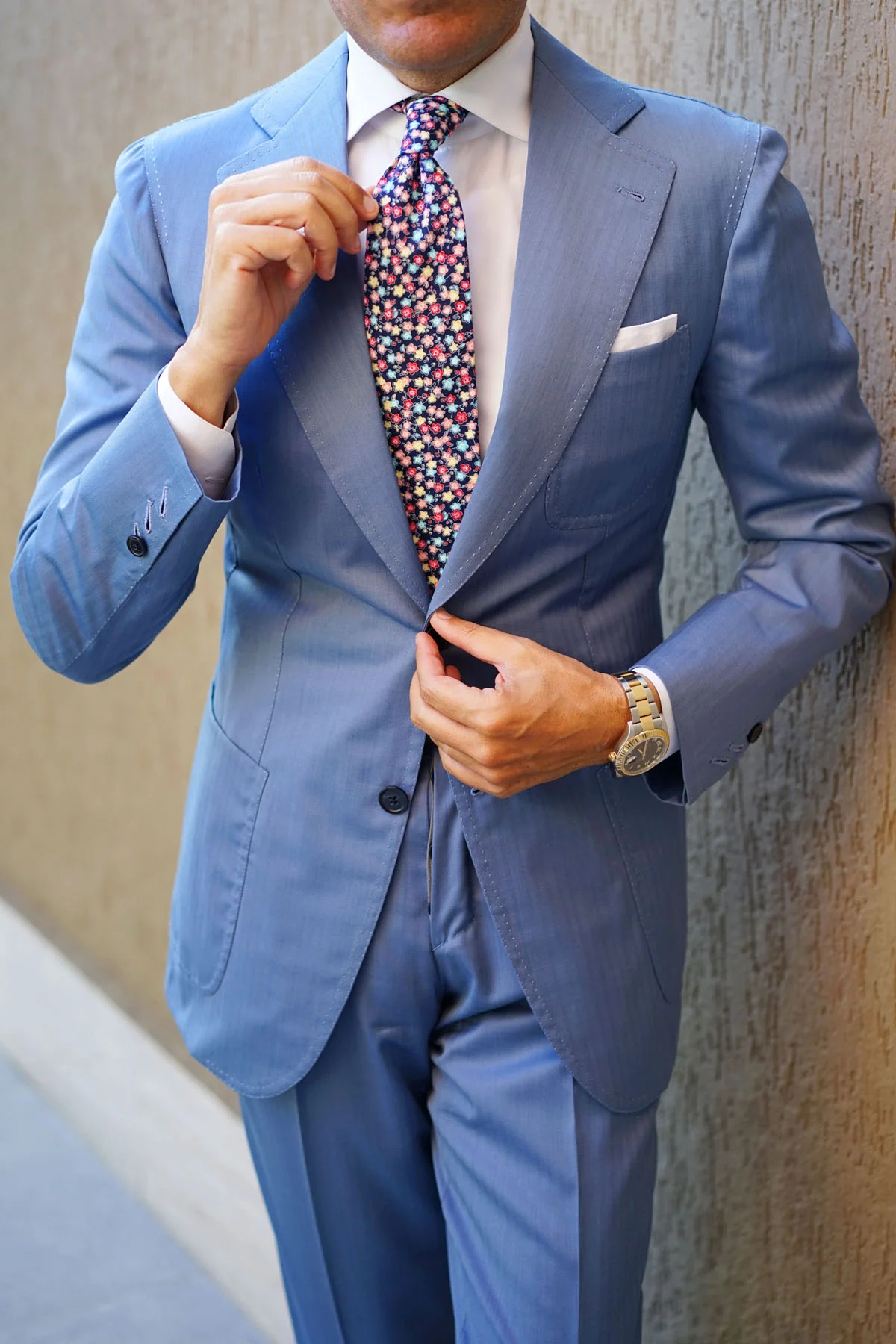 Manama Flower Necktie - Image 12