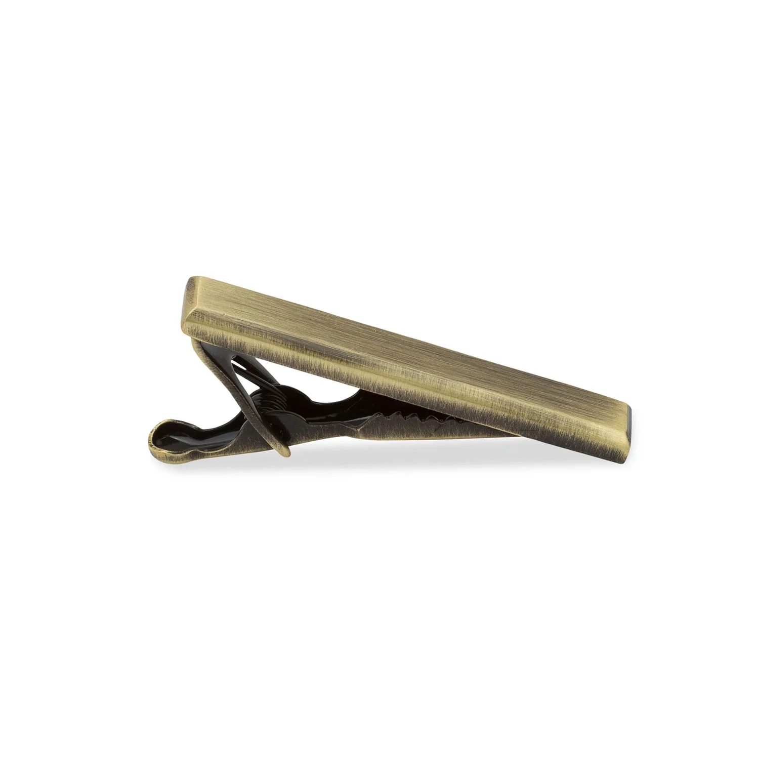 Mini Antique Brass Ingot Tie Bar - Image 2