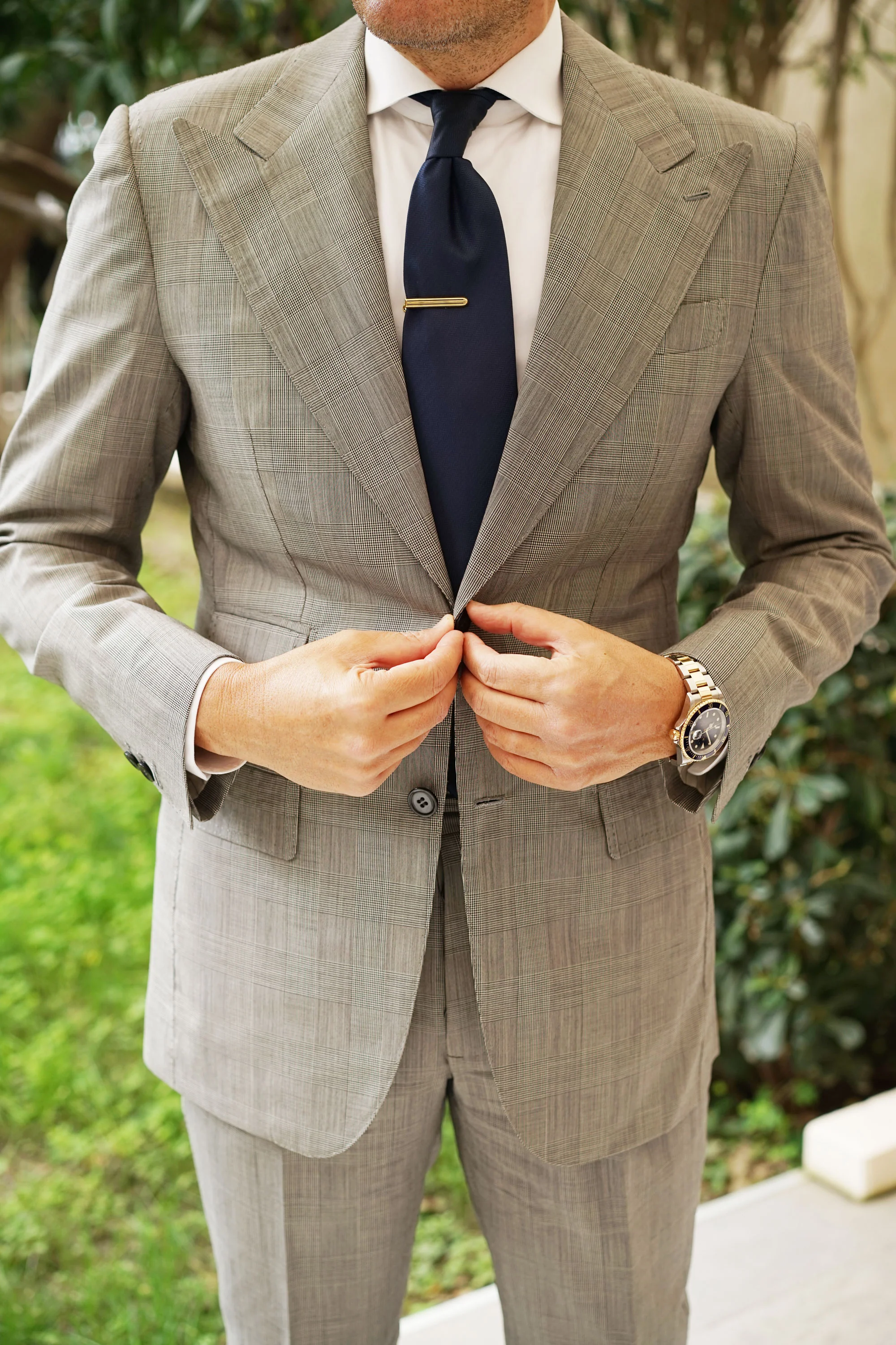 Mini Gold Pinstripe Tie Bar - Image 4