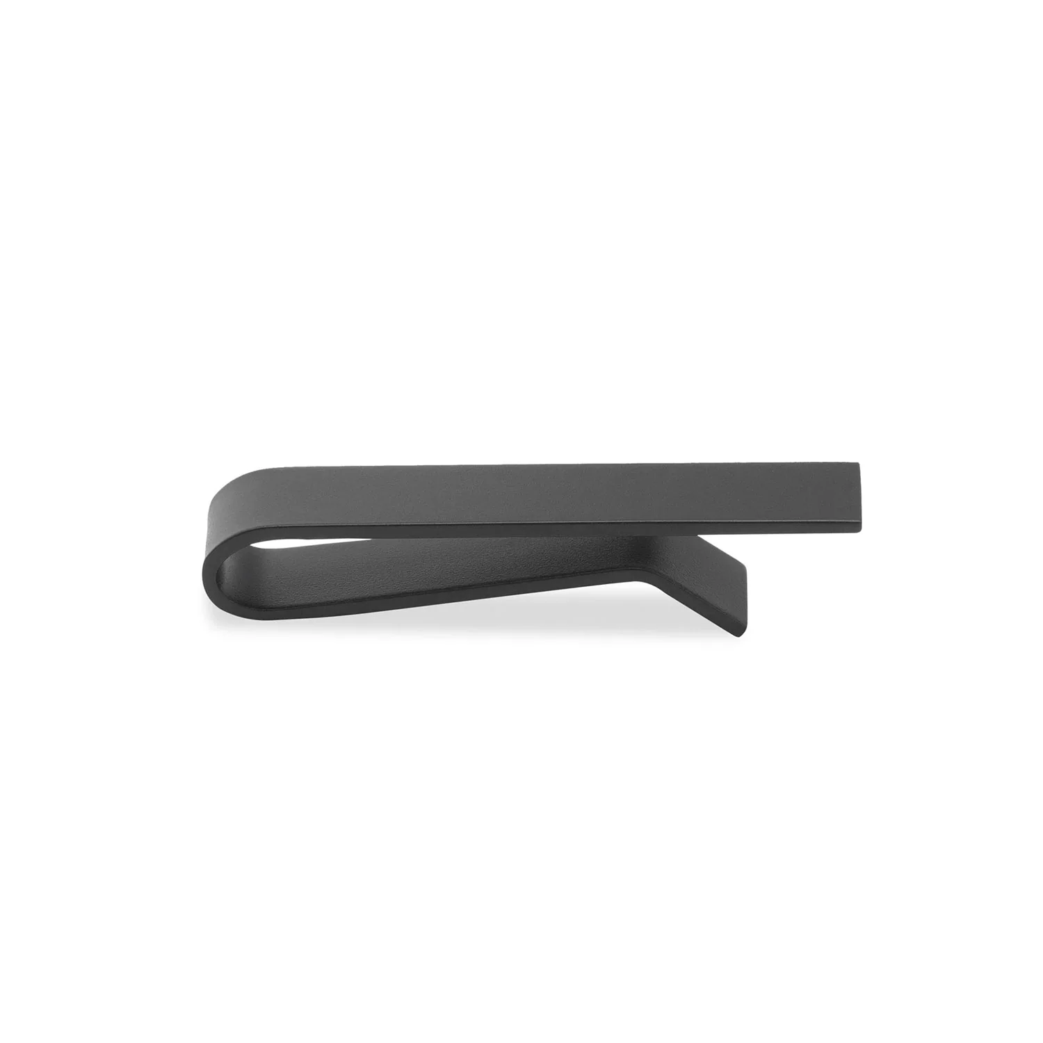 Mini Matte Black Clip Tie Bar - Image 2