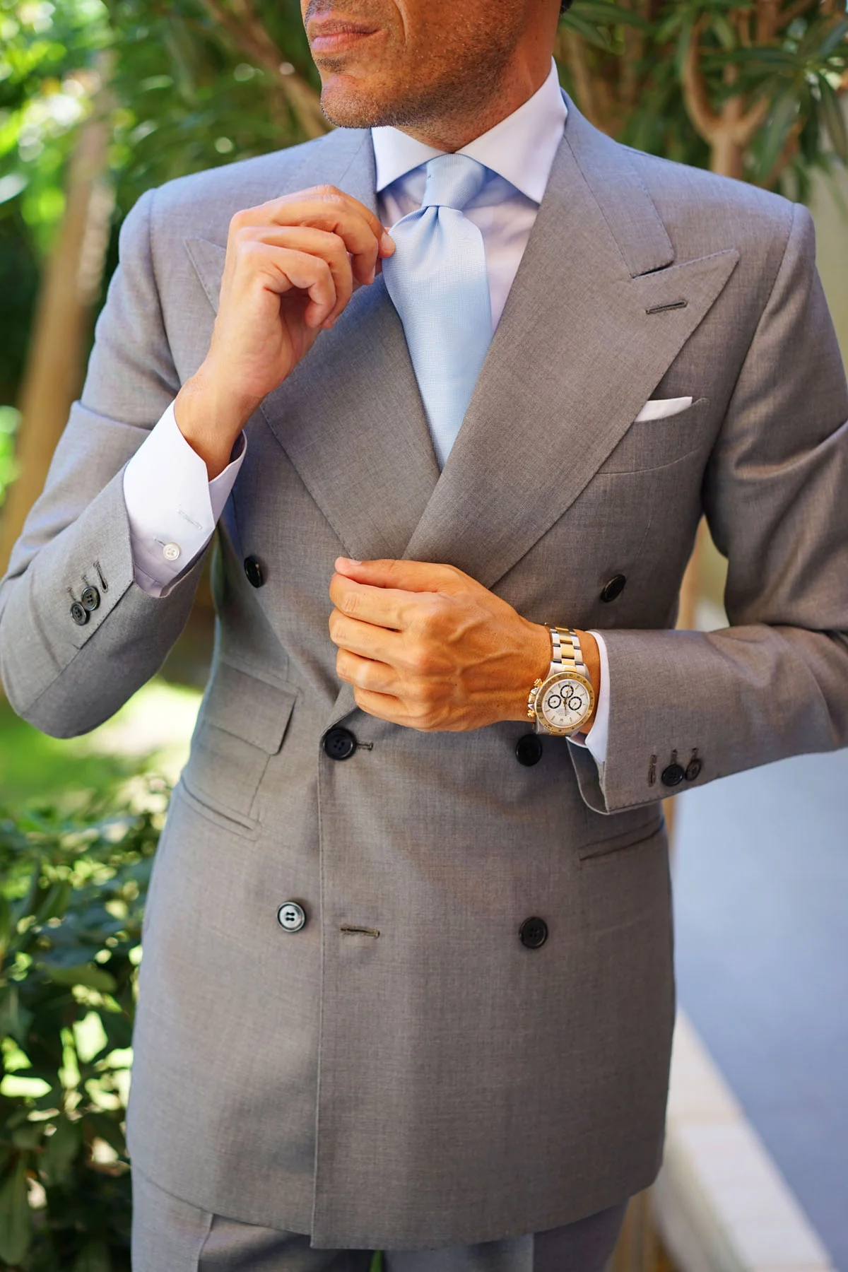 Mint Blue Necktie - Image 16
