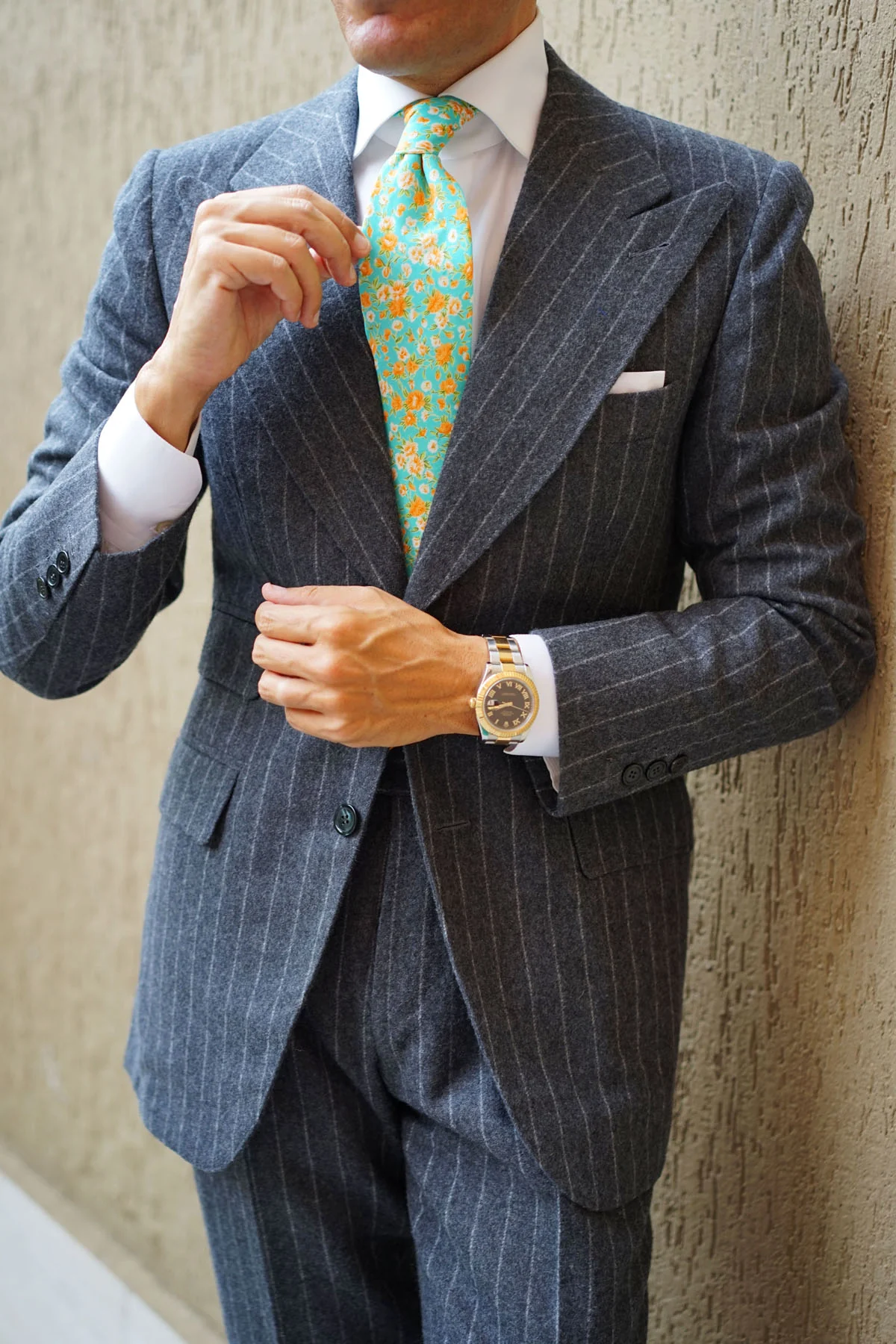 Monaco Floral Necktie - Image 12
