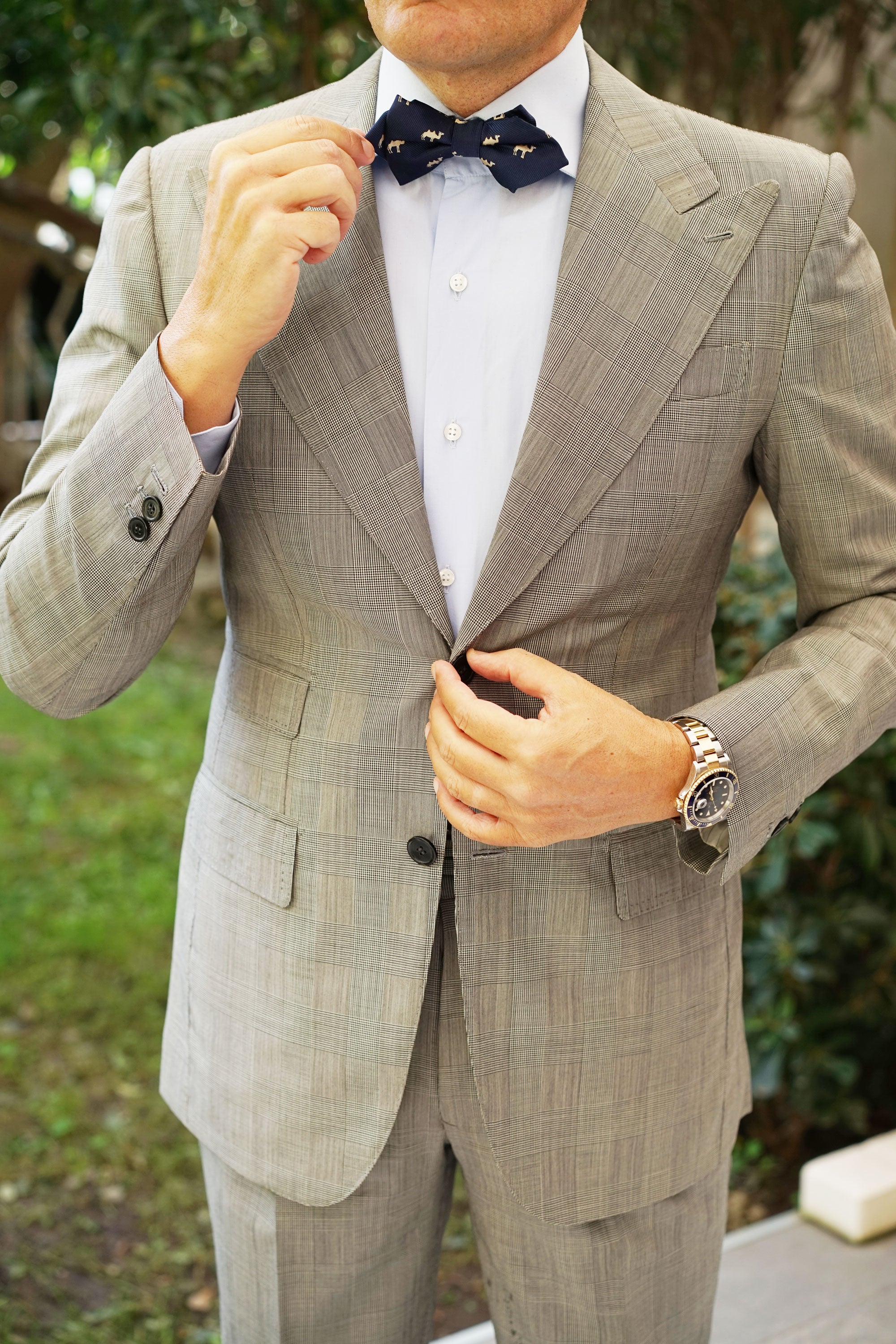 Mongolian Camel Diamond Bow Tie - Image 4