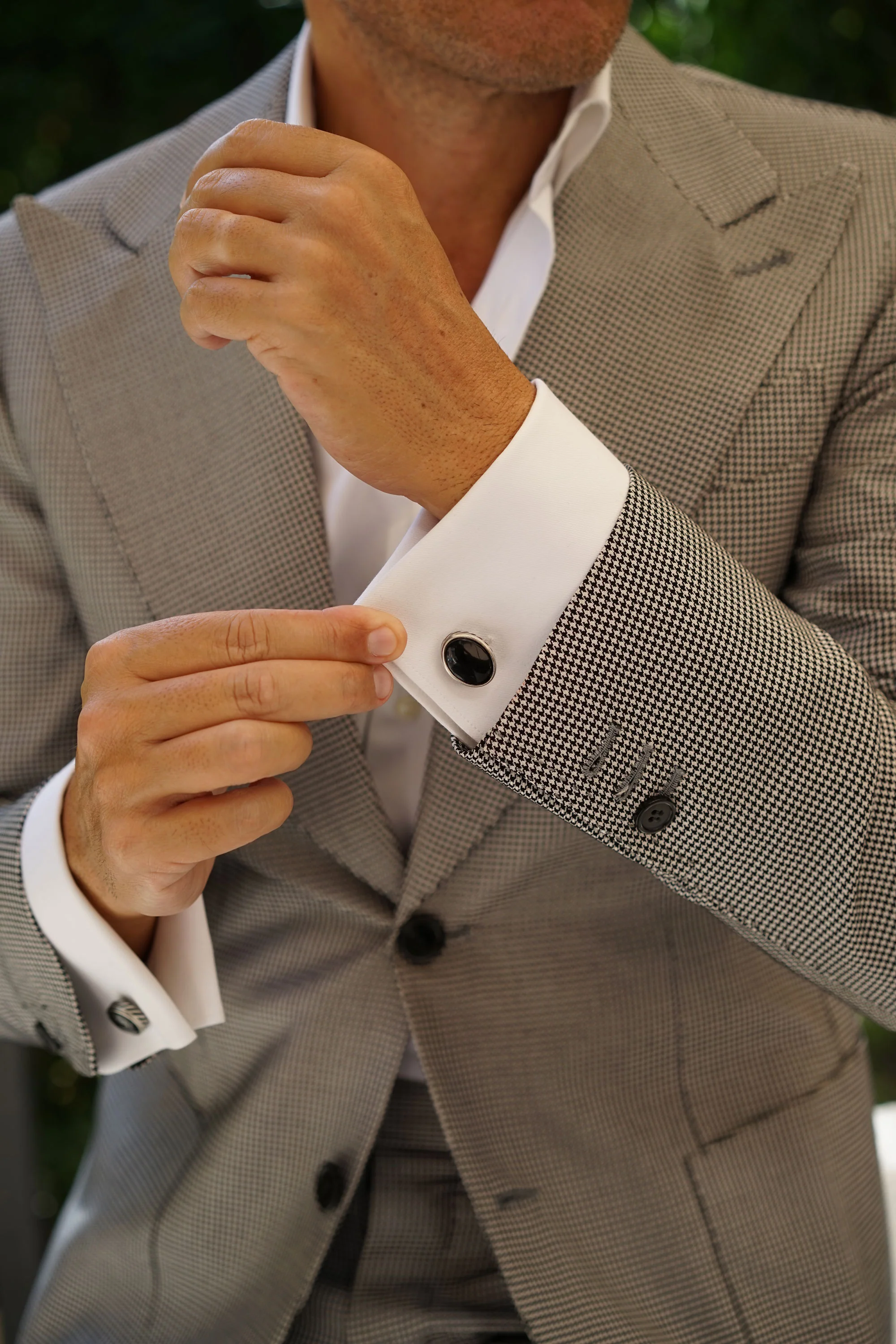 Monolith Black Stone Cufflinks - Image 9