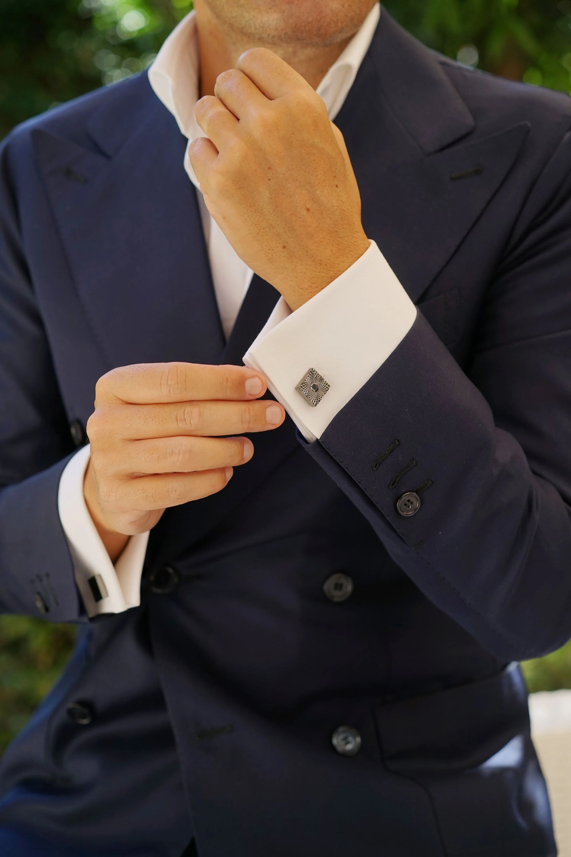 Mr Bond Gunmetal Cufflinks - Image 5