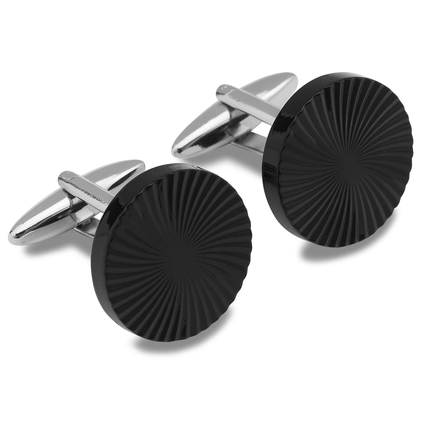 Mr Dent Black Cufflinks - Image 2
