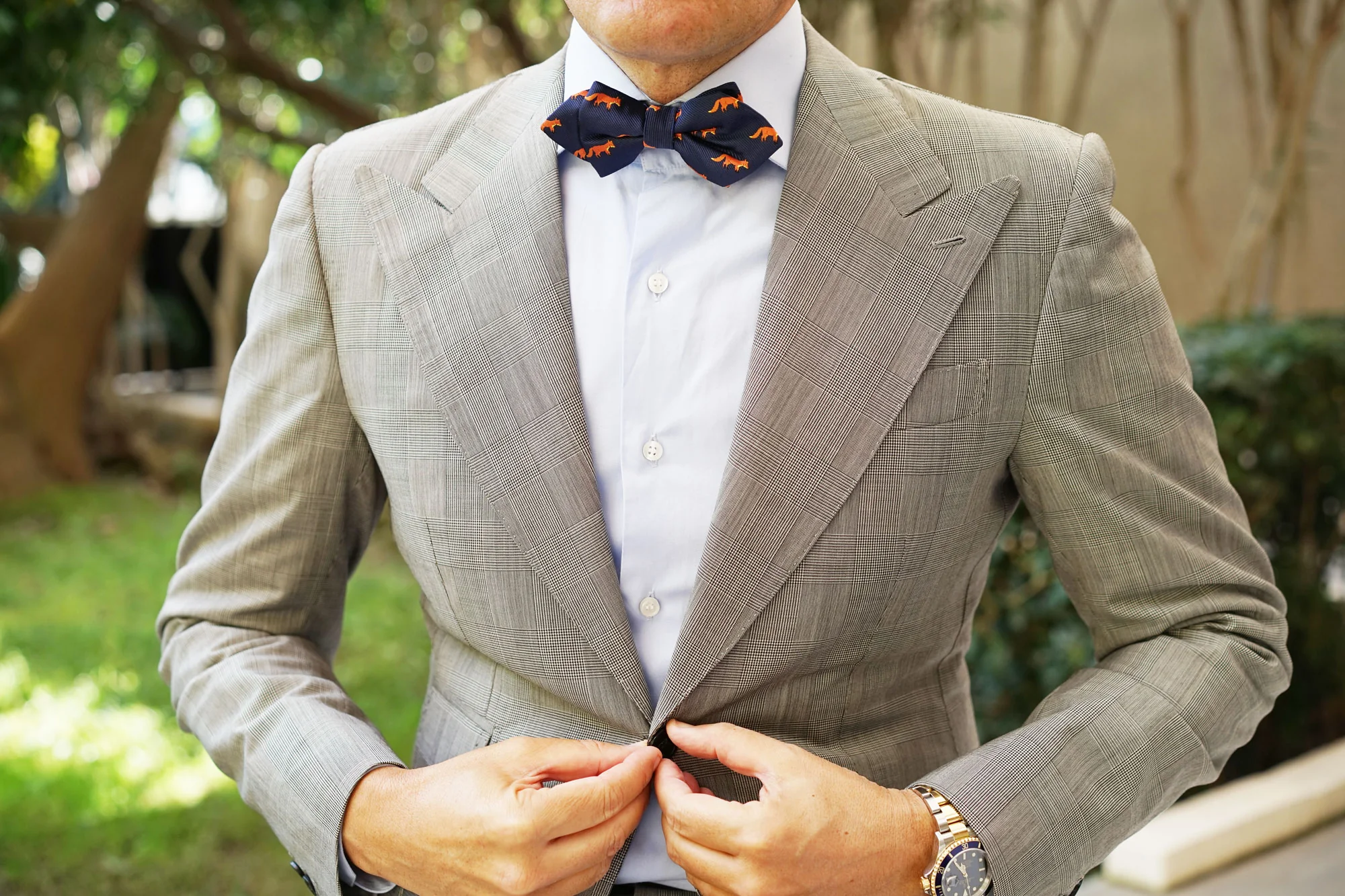 Mr Fox Diamond Bow Tie - Image 5