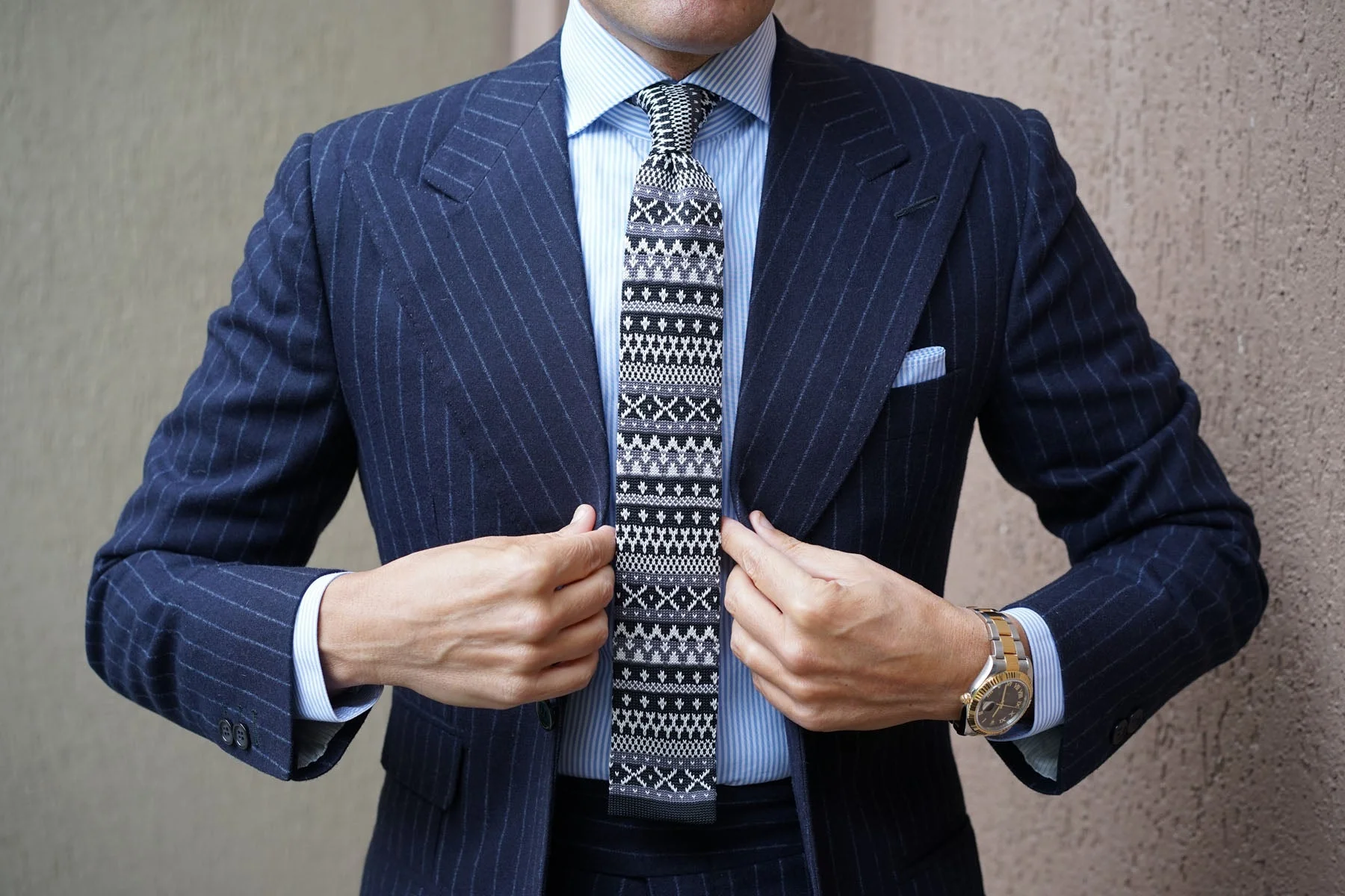 Mr Hartman Black Knitted Tie - Image 11